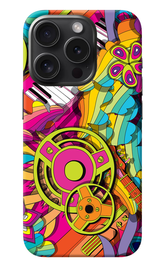 Music Doodle iPhone 15 Pro Max Back Cover