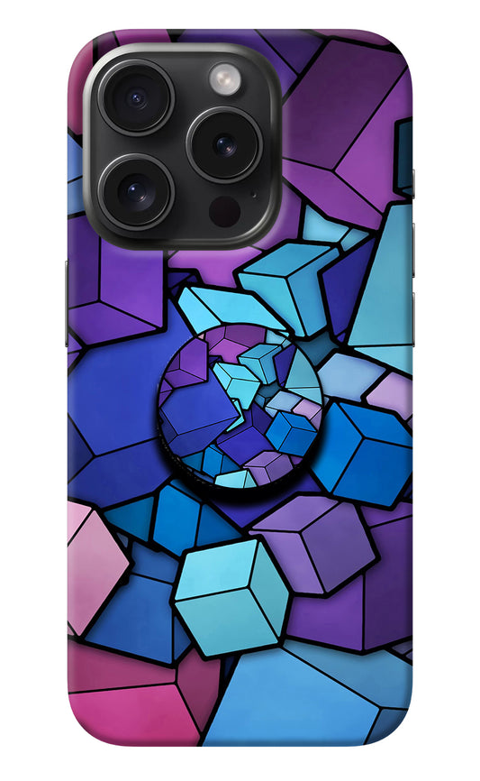 Cubic Abstract iPhone 15 Pro Max Pop Case