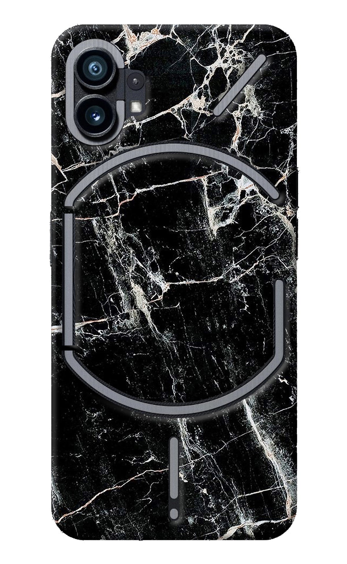 Black Marble Texture Nothing Phone 1 Back Cover