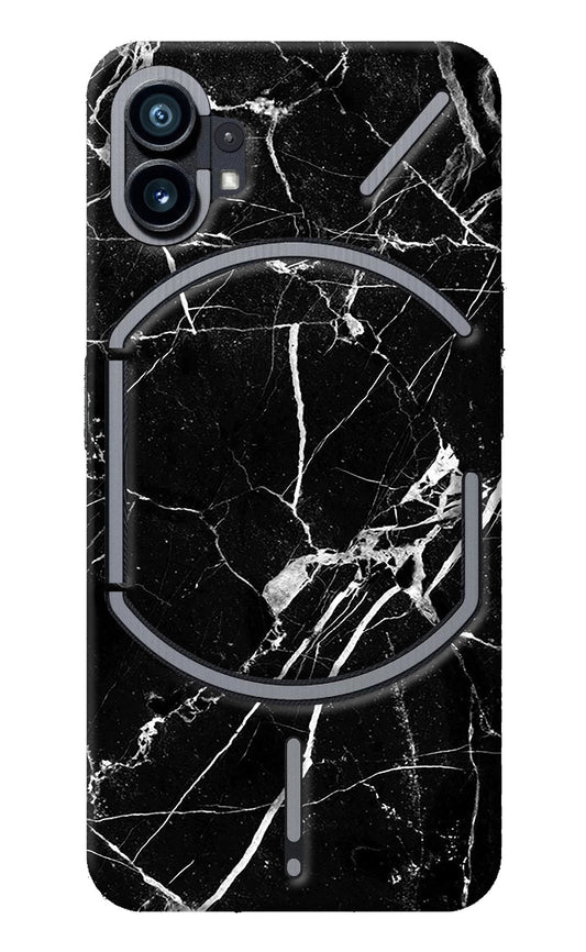 Black Marble Pattern Nothing Phone 1 Back Cover
