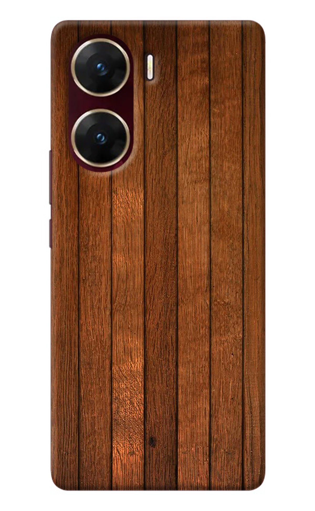 Wooden Artwork Bands Vivo V29E Back Cover