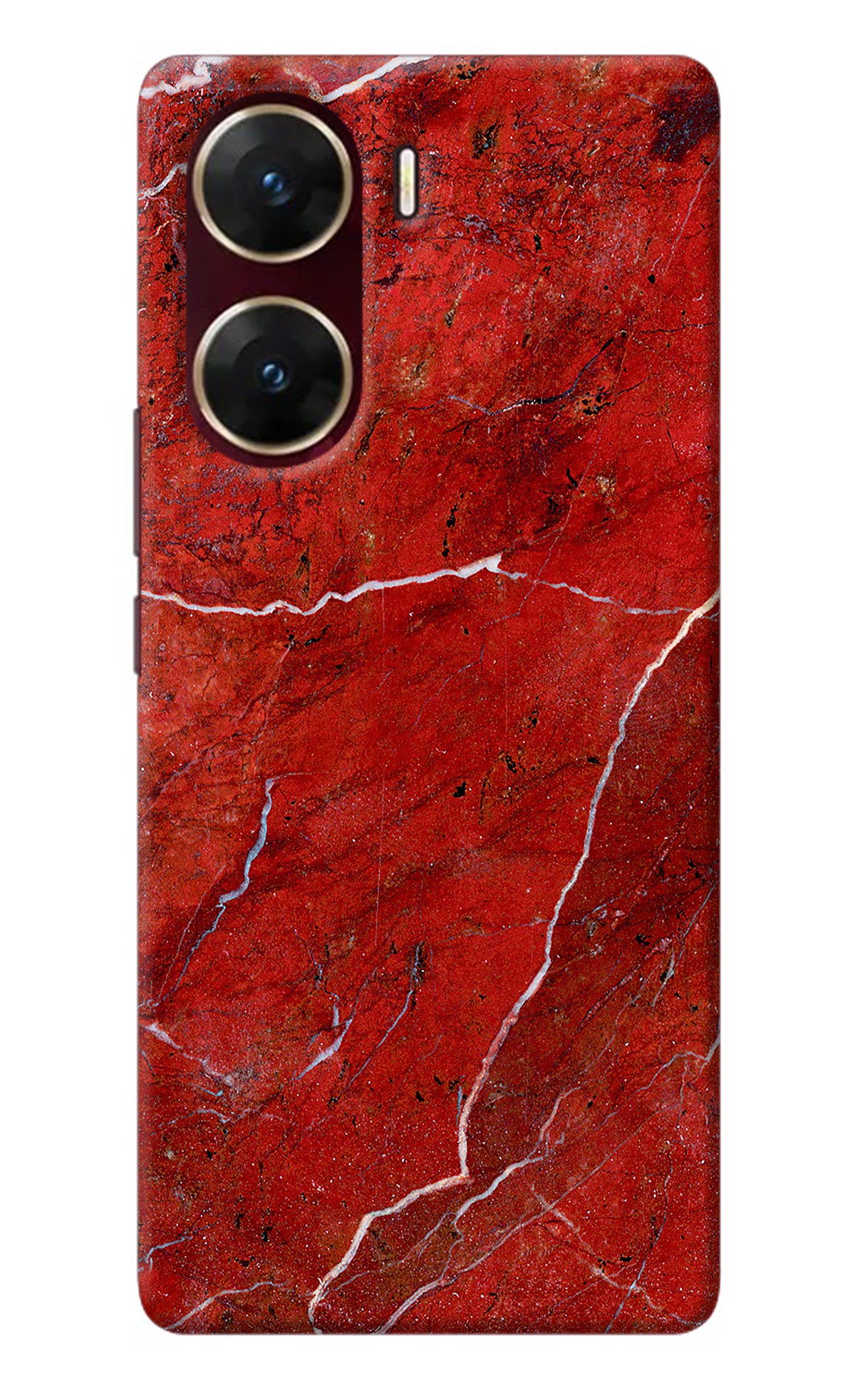 Red Marble Design Vivo V29E Back Cover