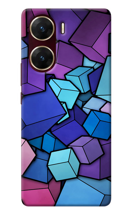 Cubic Abstract Vivo V29E Back Cover