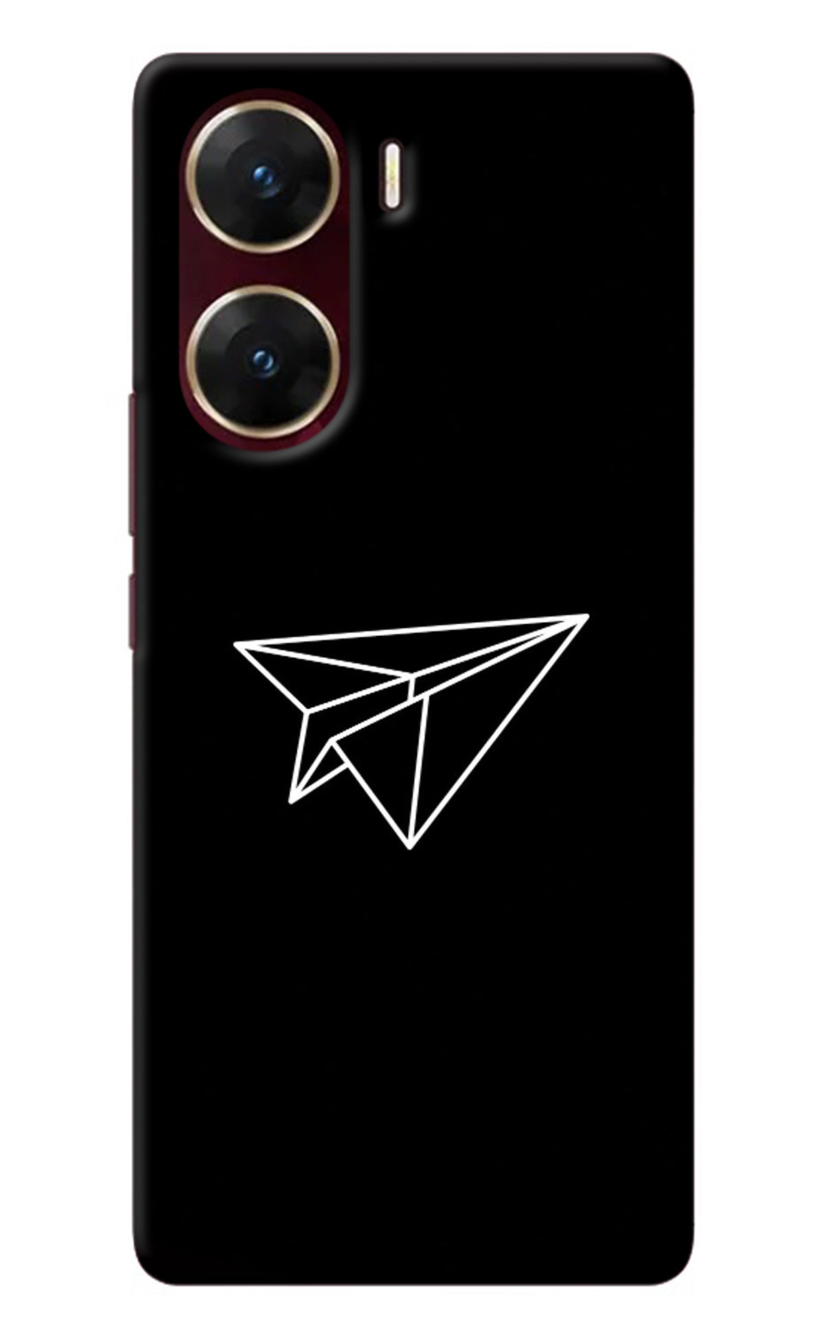 Paper Plane White Vivo V29E Back Cover