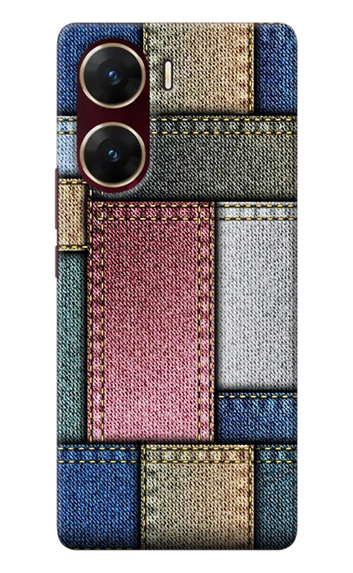 Multicolor Jeans Vivo V29E Back Cover