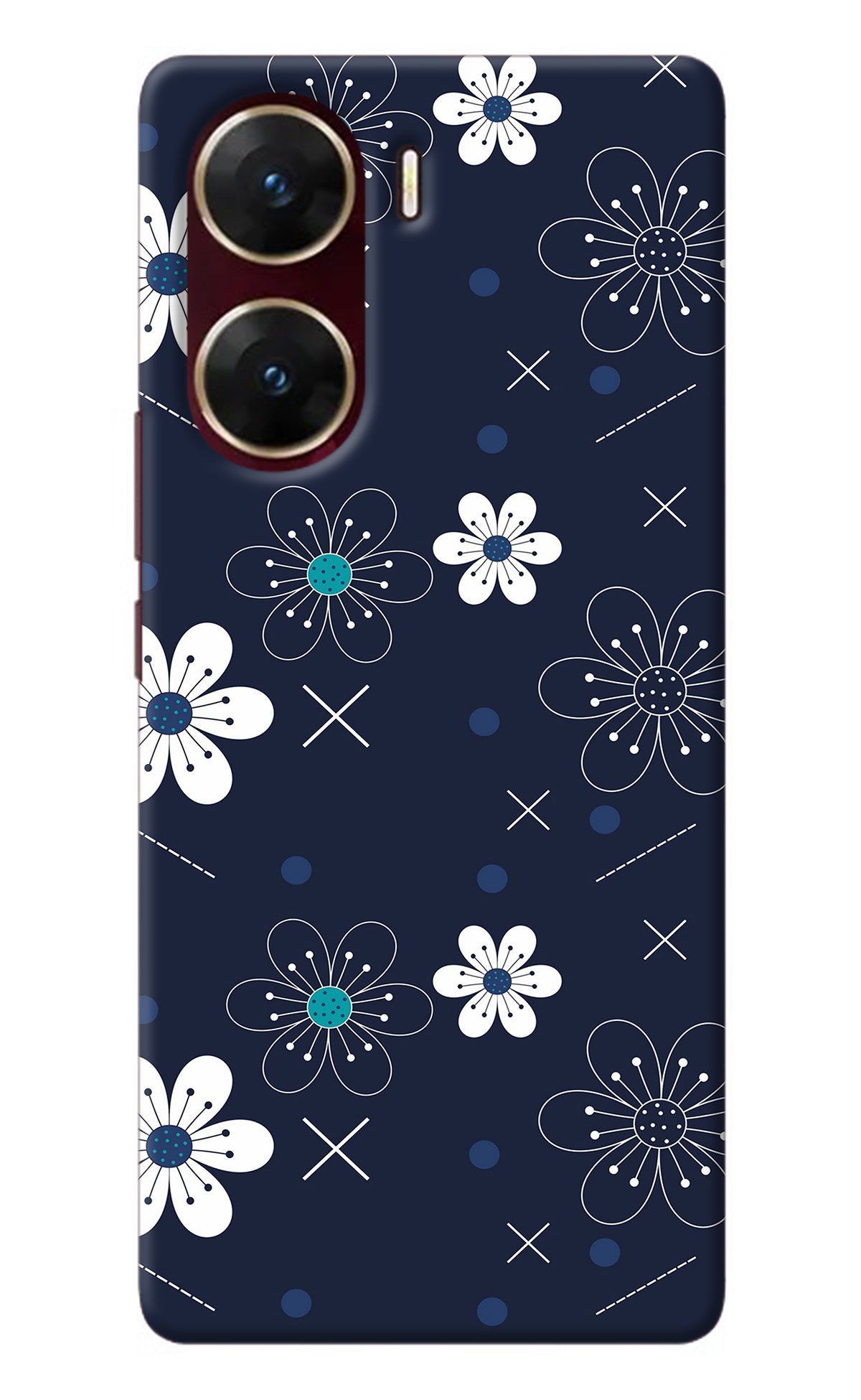 Flowers Vivo V29E Back Cover