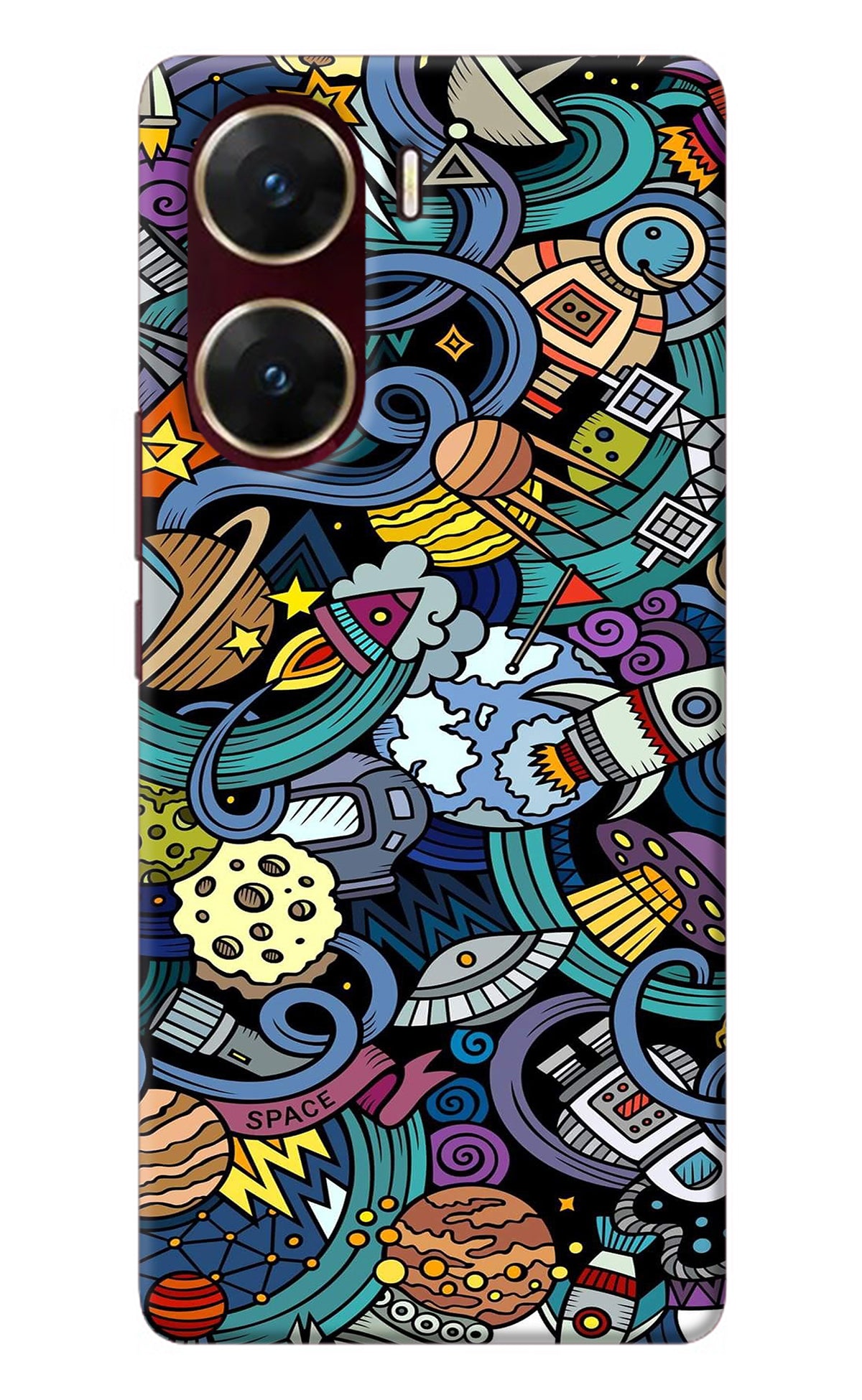 Space Abstract Vivo V29E Back Cover