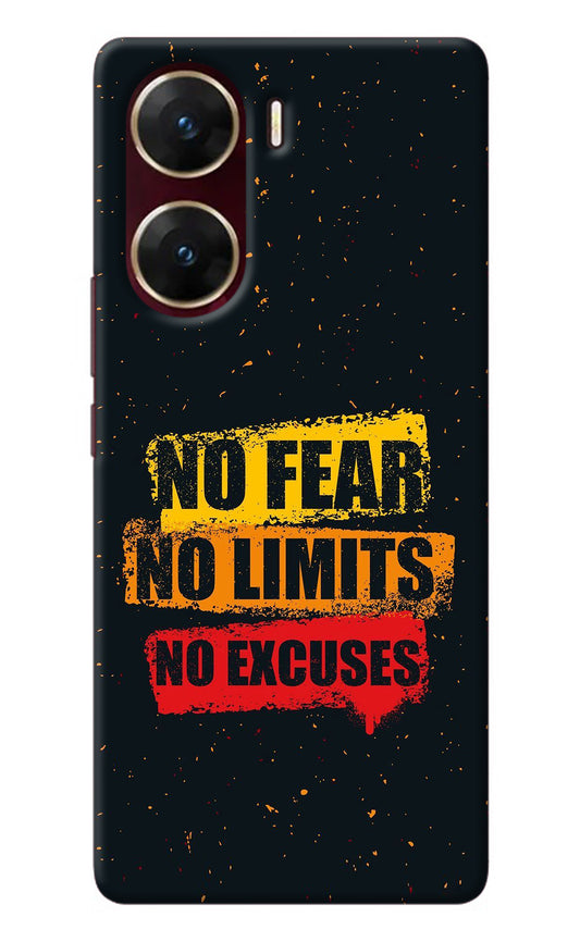 No Fear No Limits No Excuse Vivo V29E Back Cover