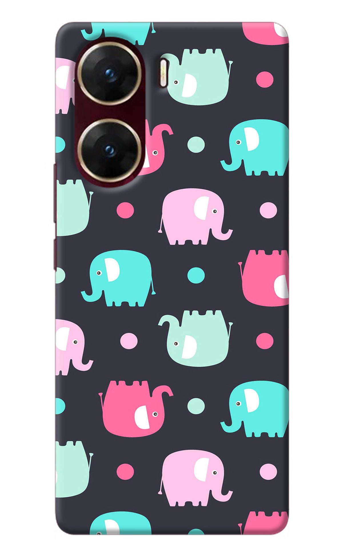 Elephants Vivo V29E Back Cover