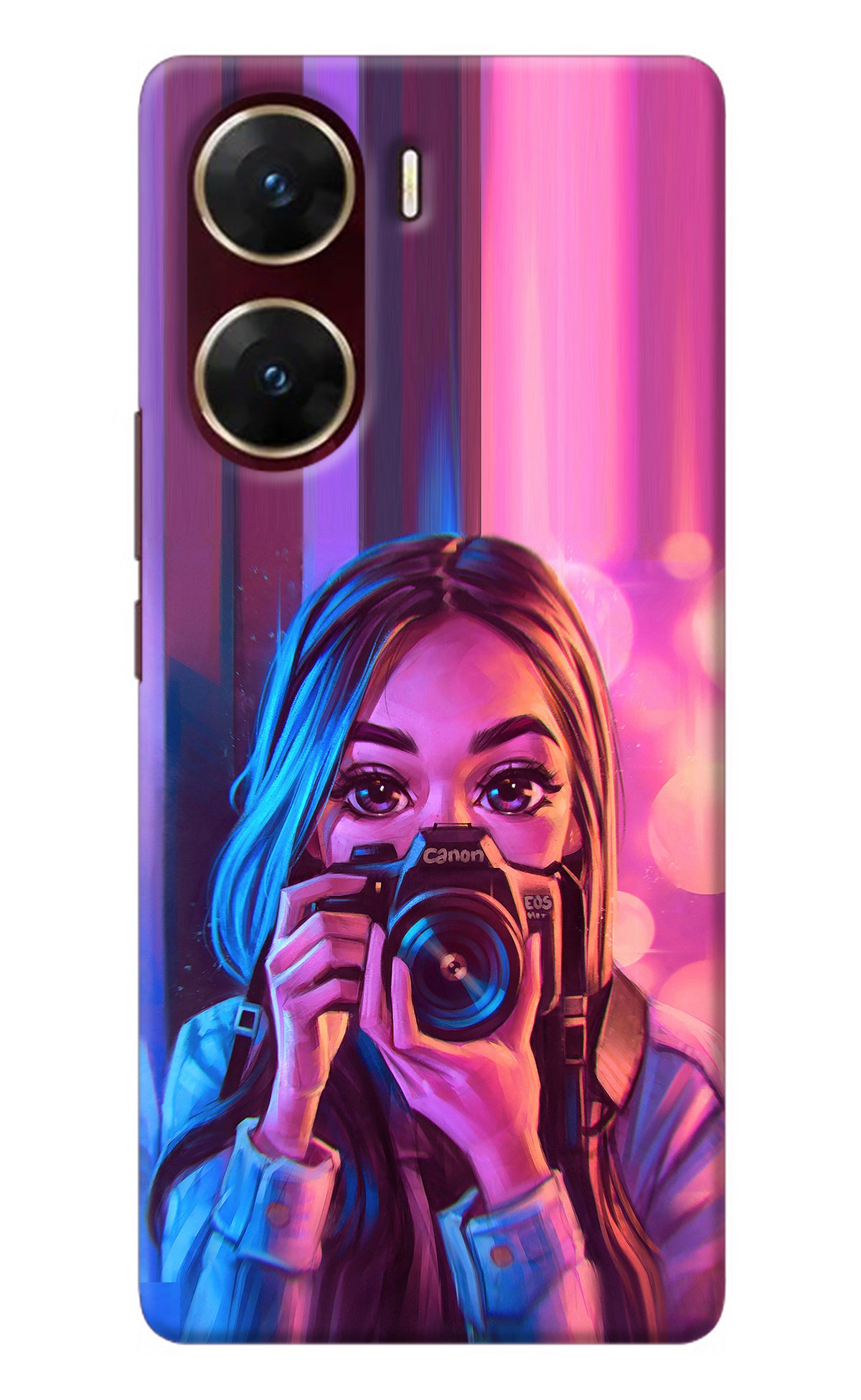 Girl Photographer Vivo V29E Back Cover