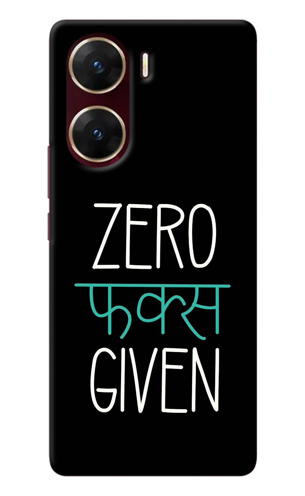 Zero Fucks Given Vivo V29E Back Cover