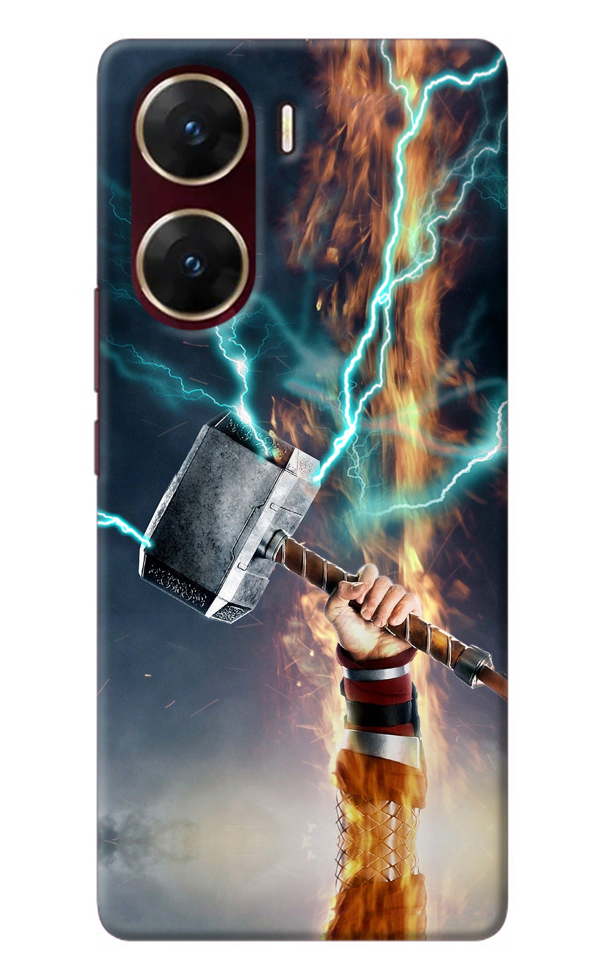 Thor Hammer Mjolnir Vivo V29E Back Cover