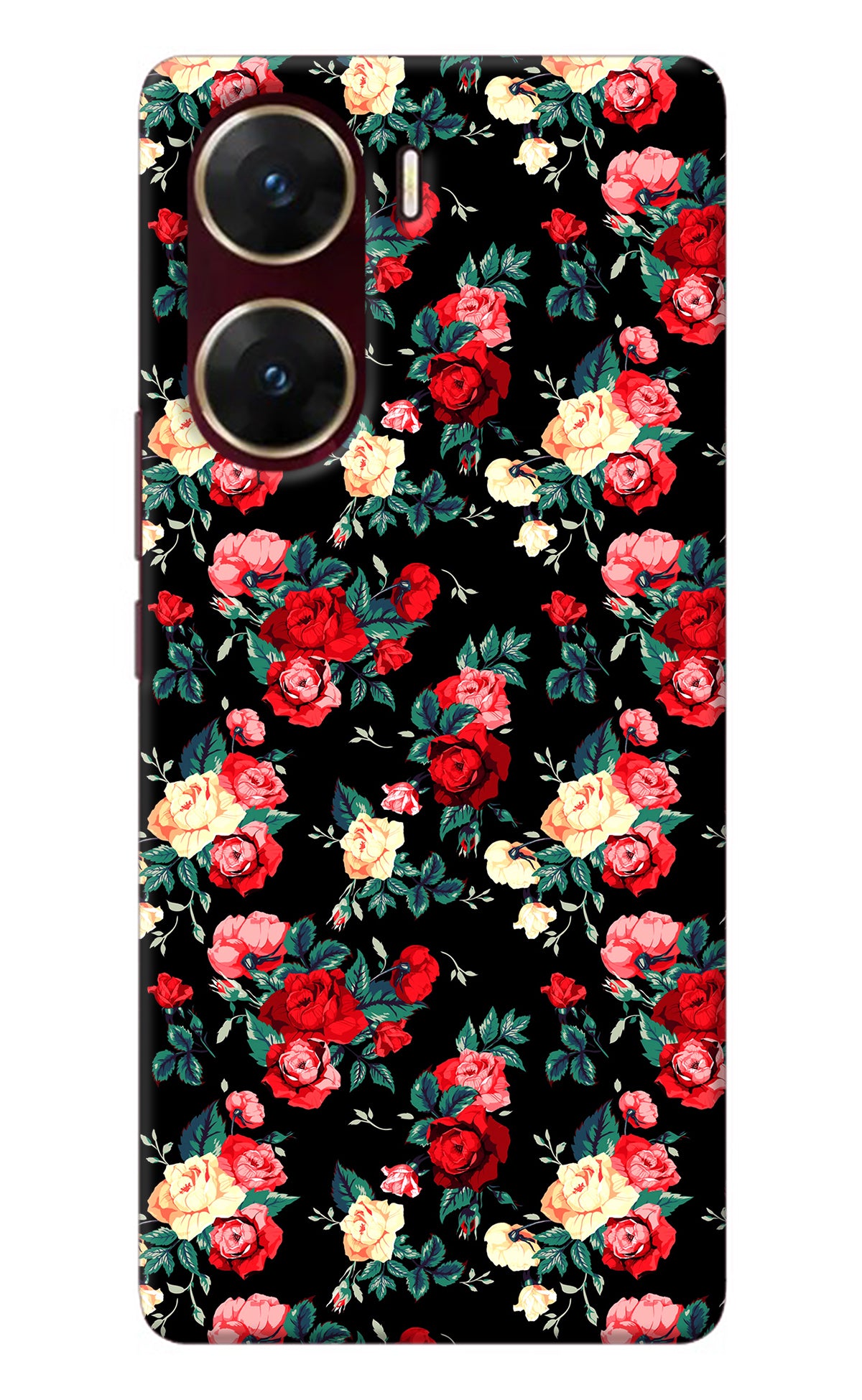 Rose Pattern Vivo V29E Back Cover