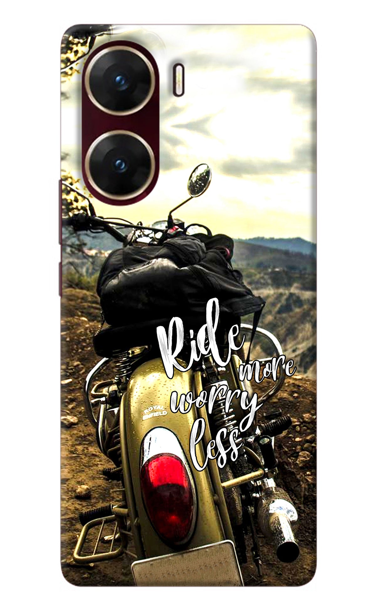 Ride More Worry Less Vivo V29E Back Cover