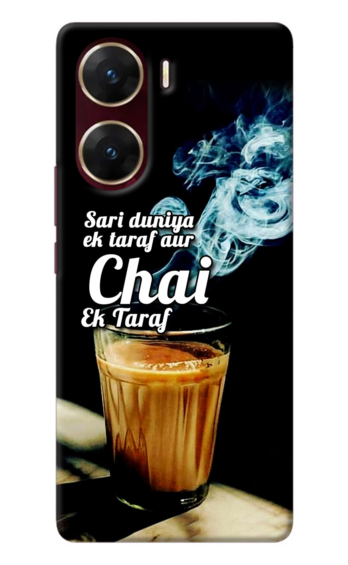 Chai Ek Taraf Quote Vivo V29E Back Cover