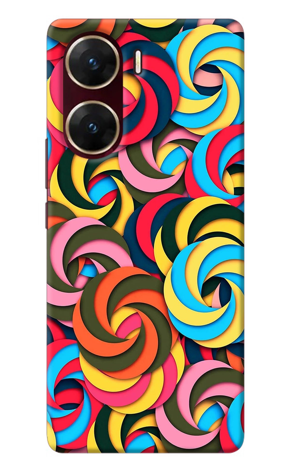 Spiral Pattern Vivo V29E Back Cover