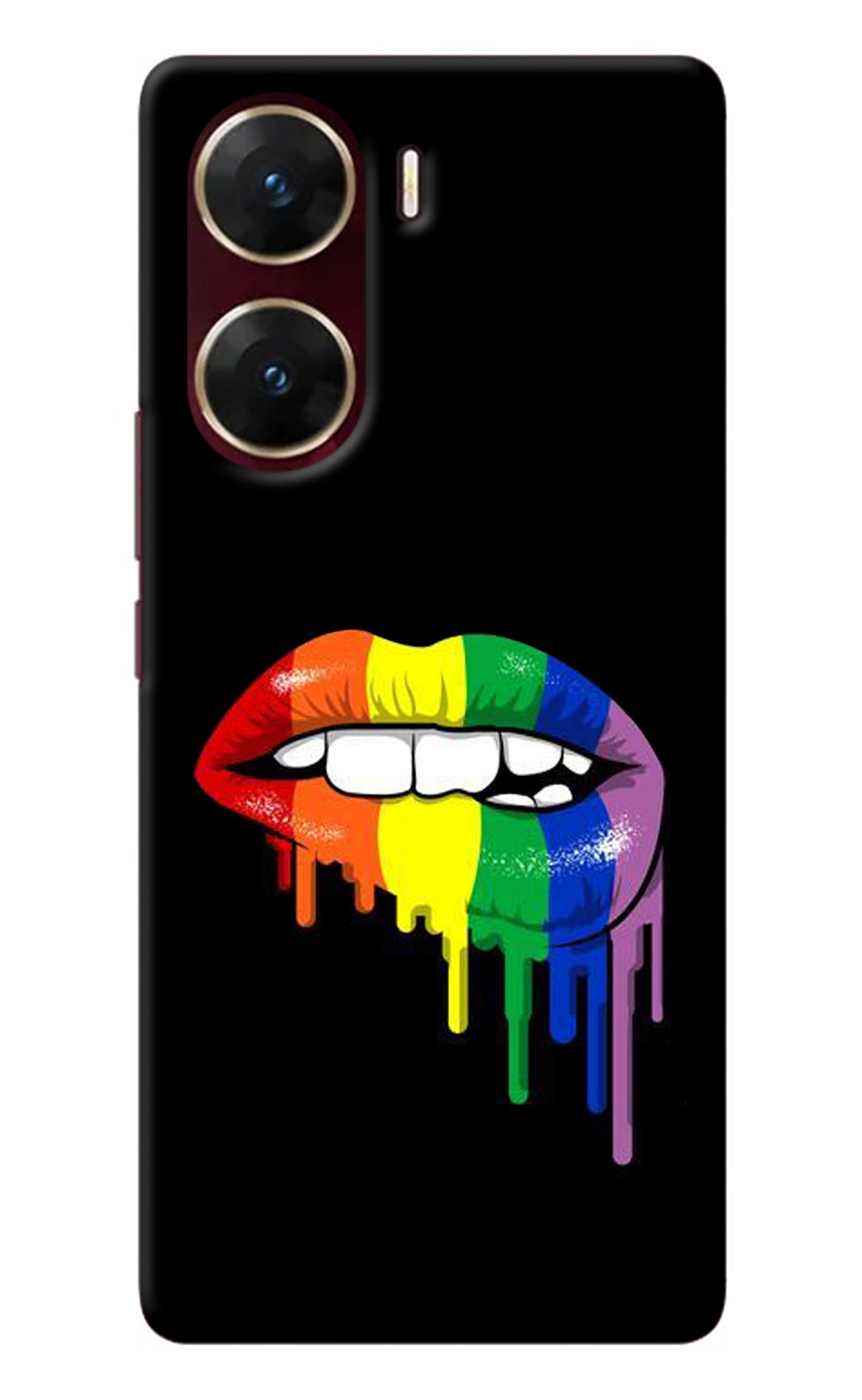 Lips Biting Vivo V29E Back Cover