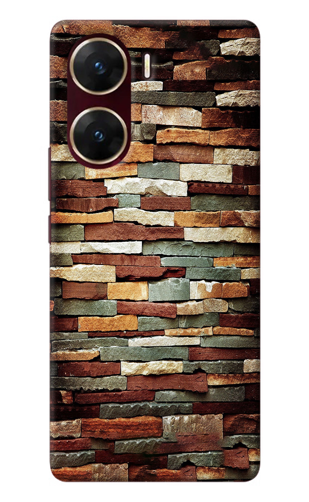 Bricks Pattern Vivo V29E Back Cover