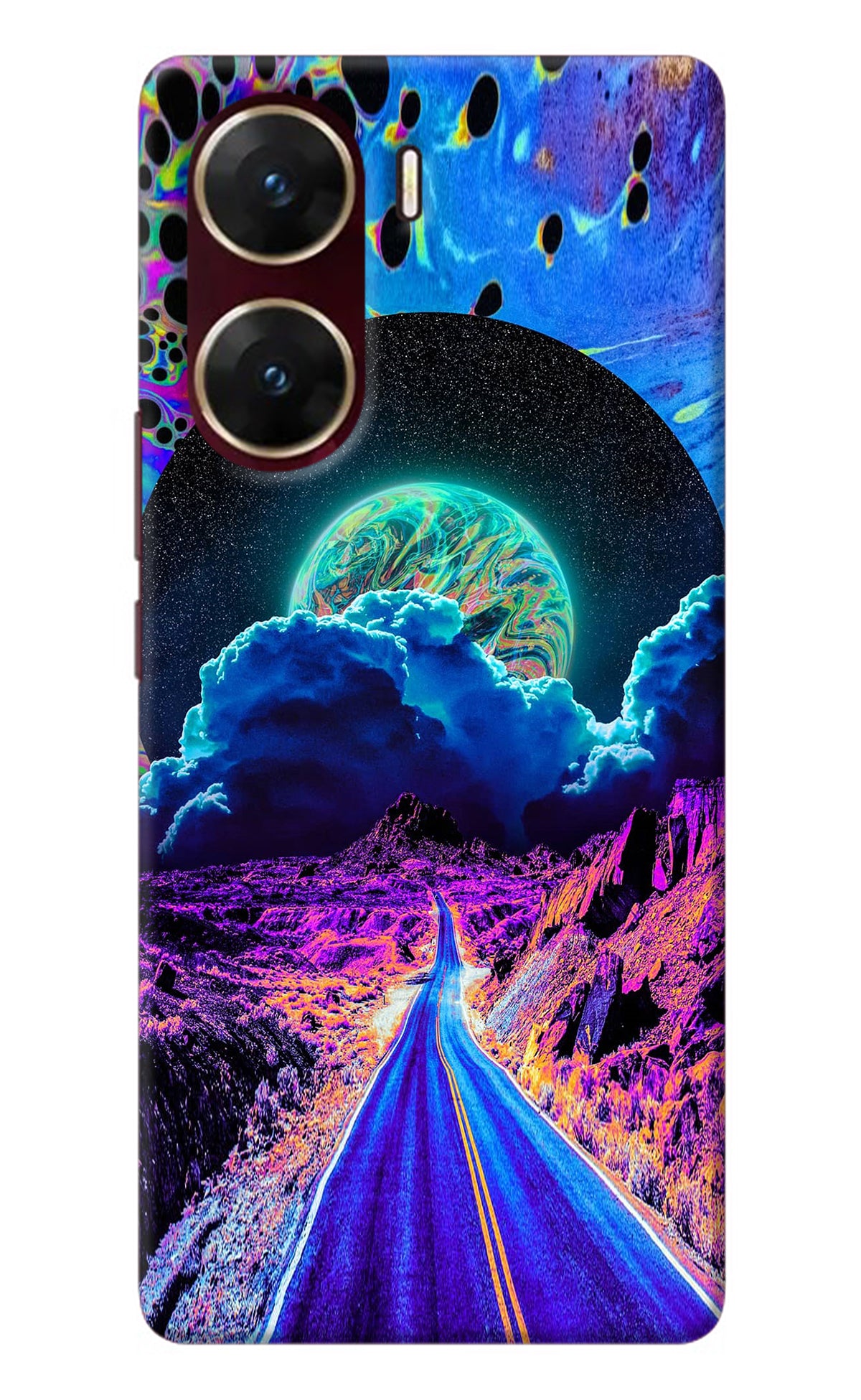 Psychedelic Painting Vivo V29E Back Cover