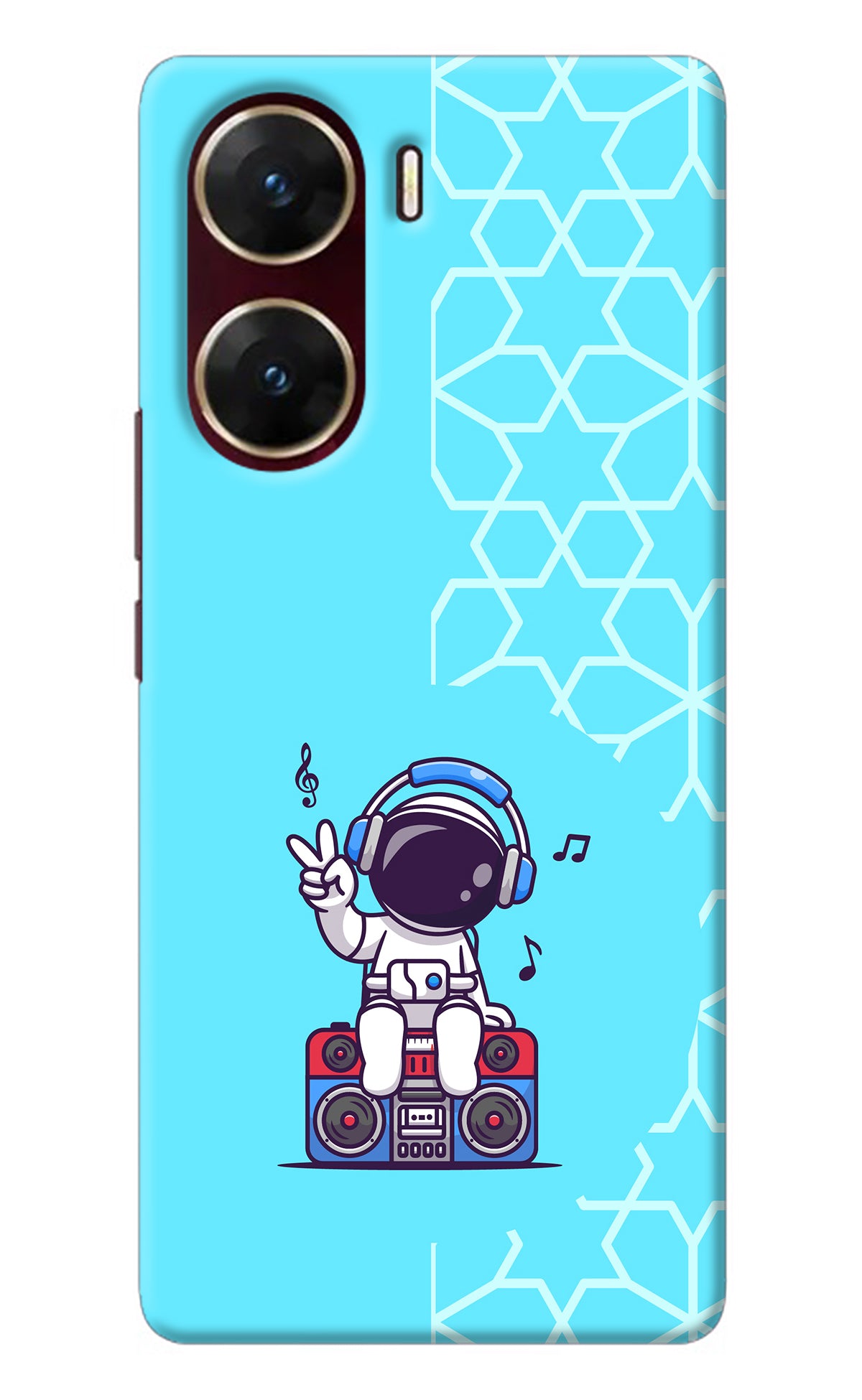 Cute Astronaut Chilling Vivo V29E Back Cover