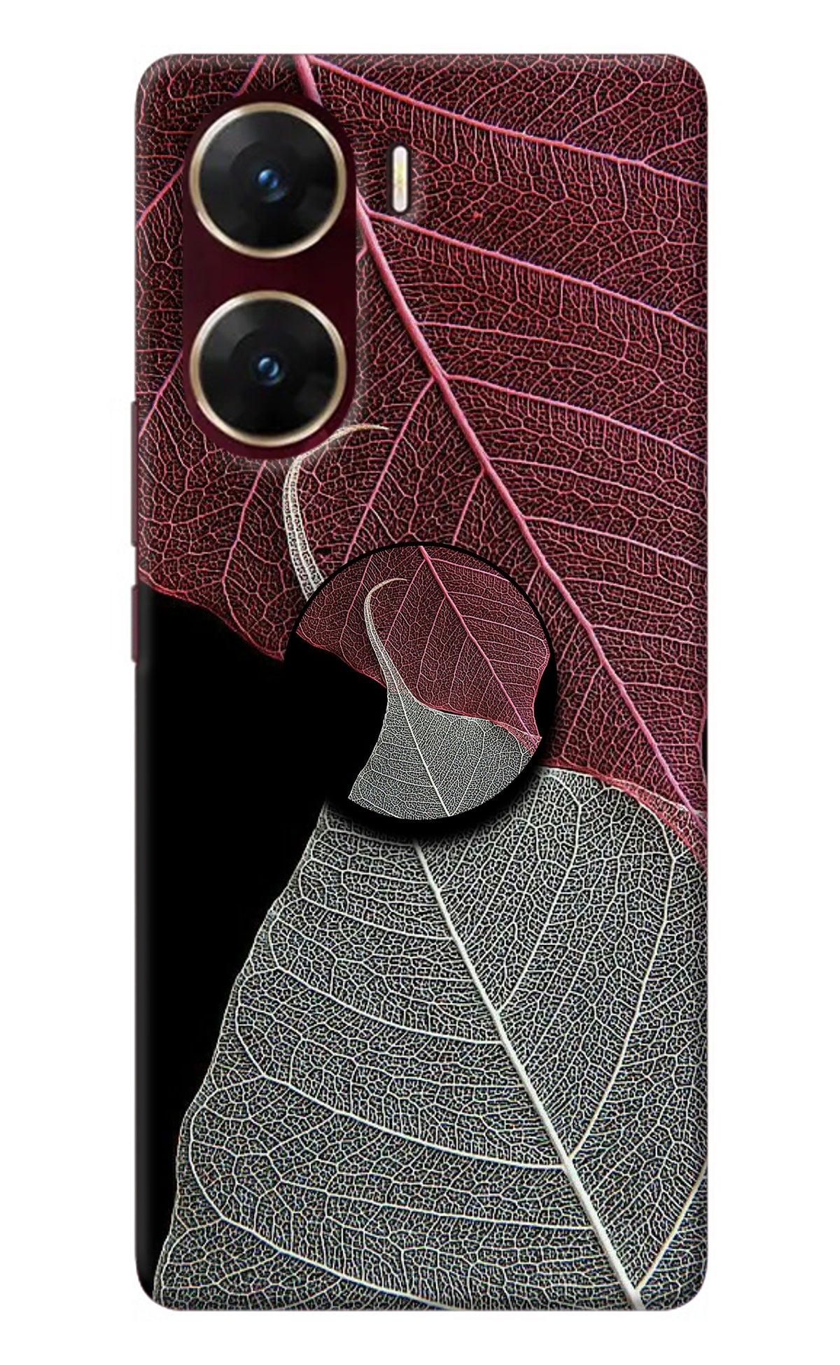 Leaf Pattern Vivo V29E Pop Case