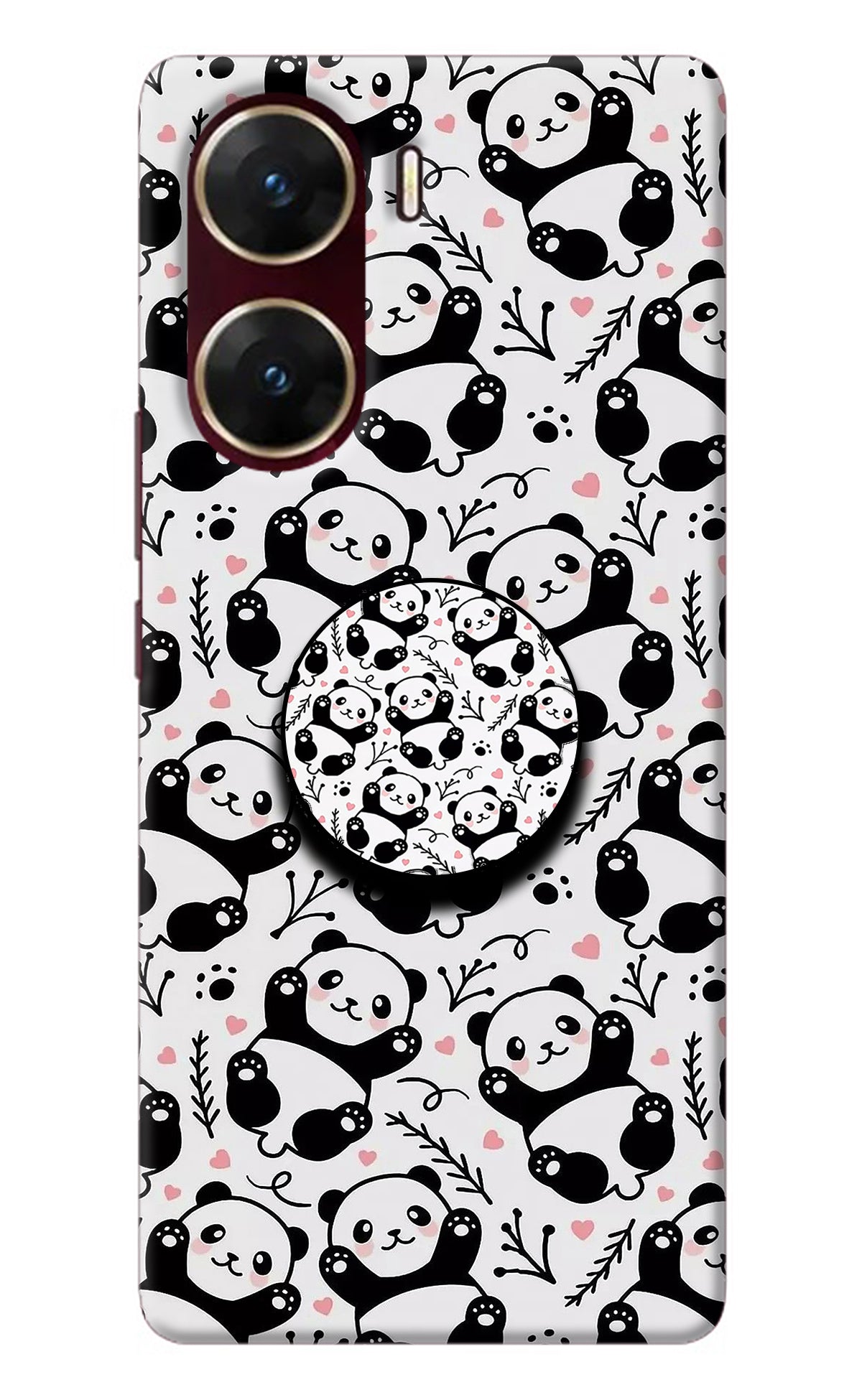 Cute Panda Vivo V29E Pop Case