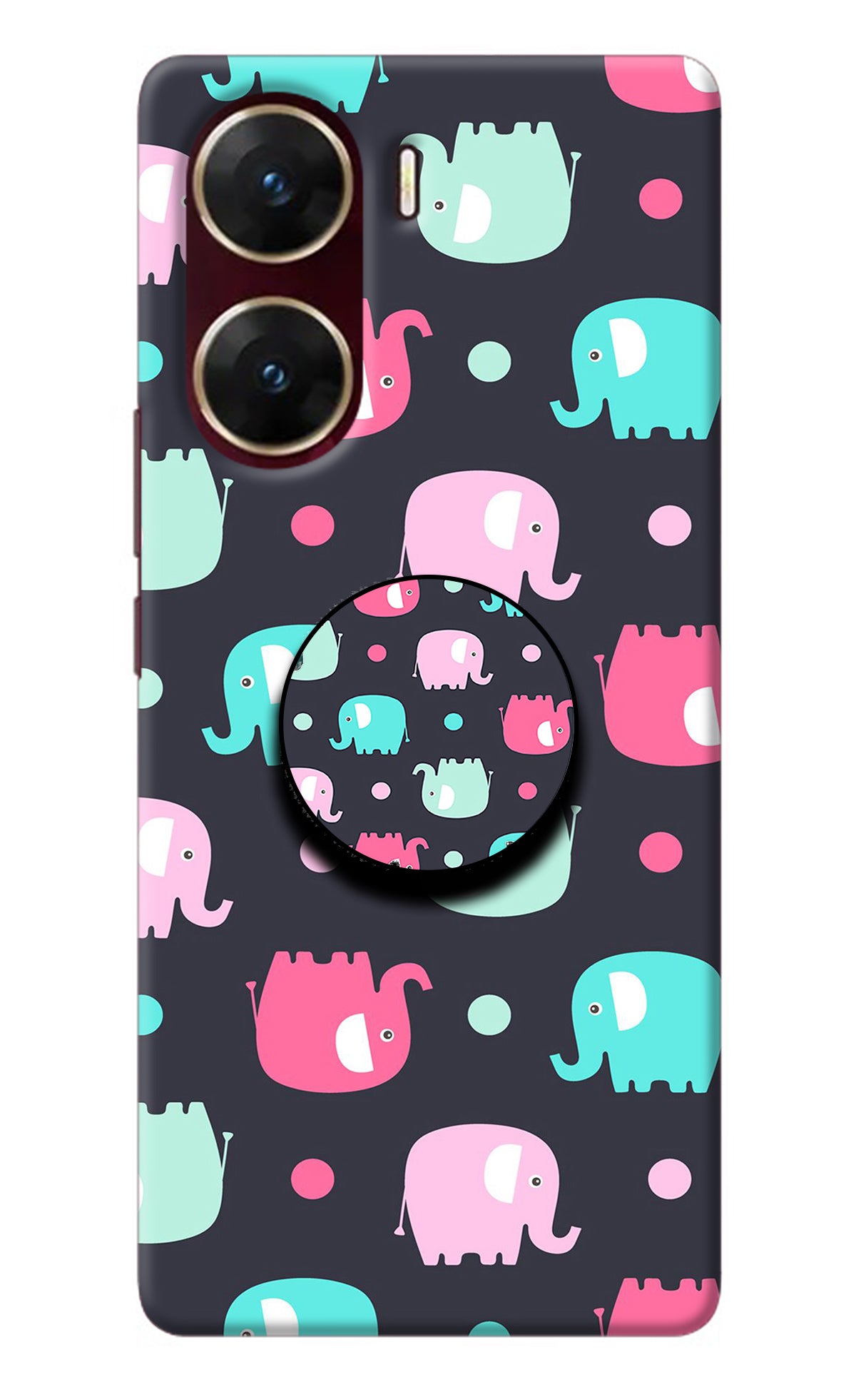 Baby Elephants Vivo V29E Pop Case