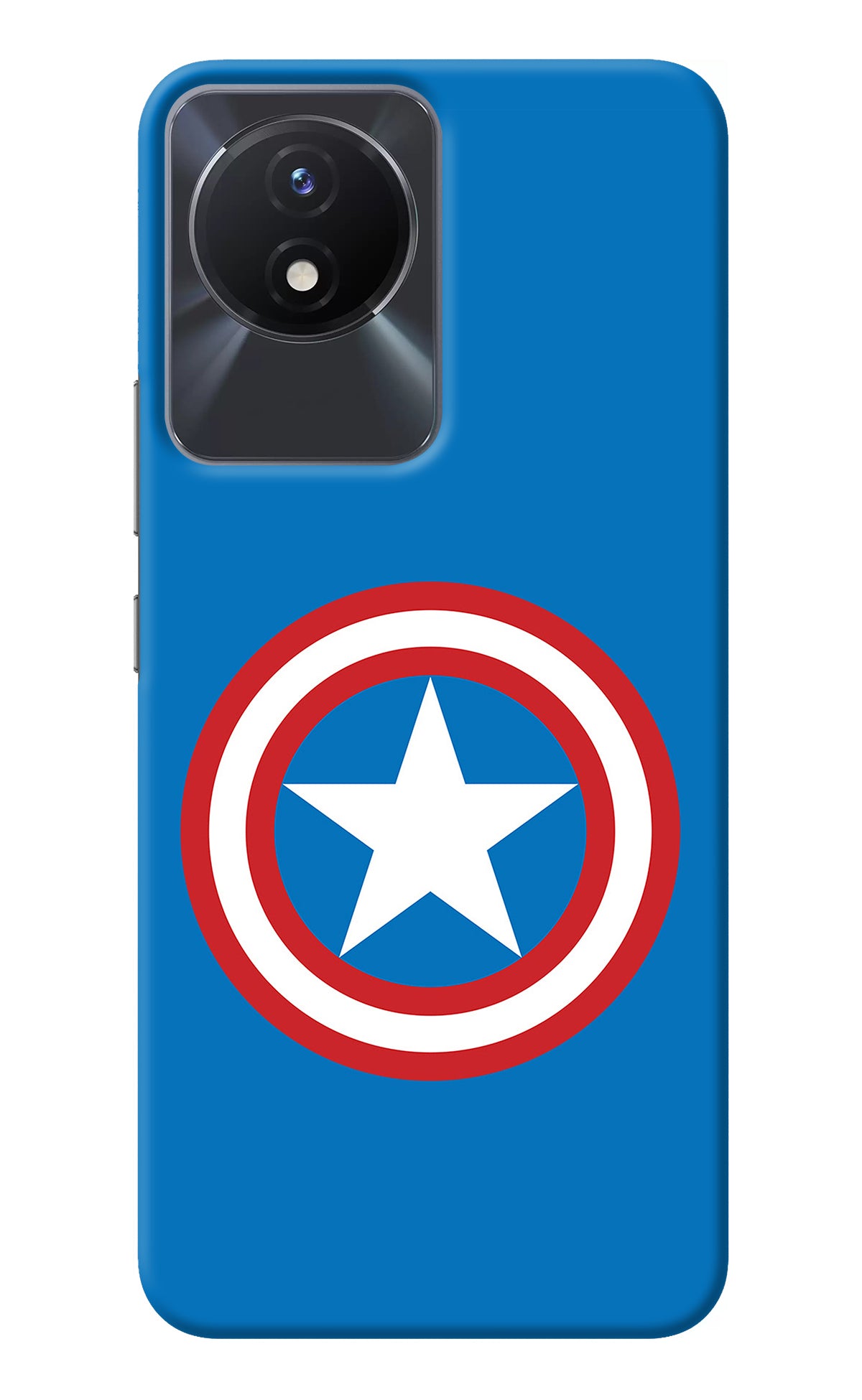 Captain America Logo Vivo Y02/Y02T Back Cover