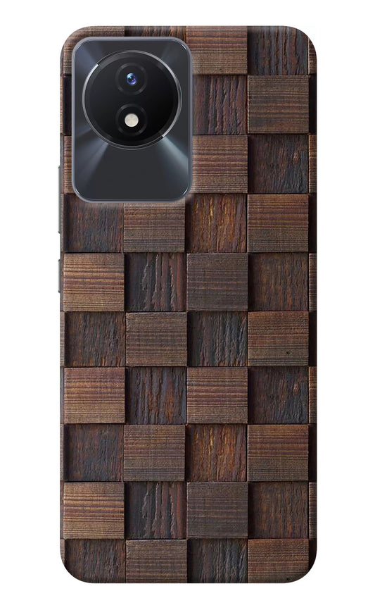 Wooden Cube Design Vivo Y02/Y02T Back Cover