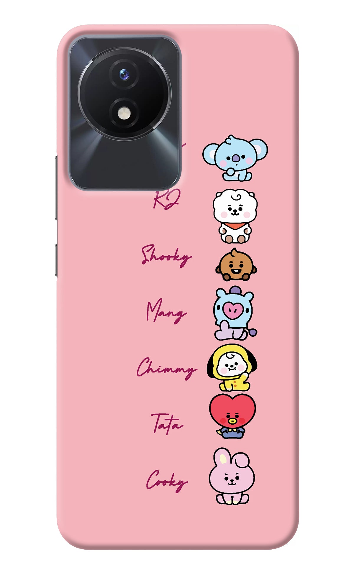 BTS names Vivo Y02/Y02T Back Cover