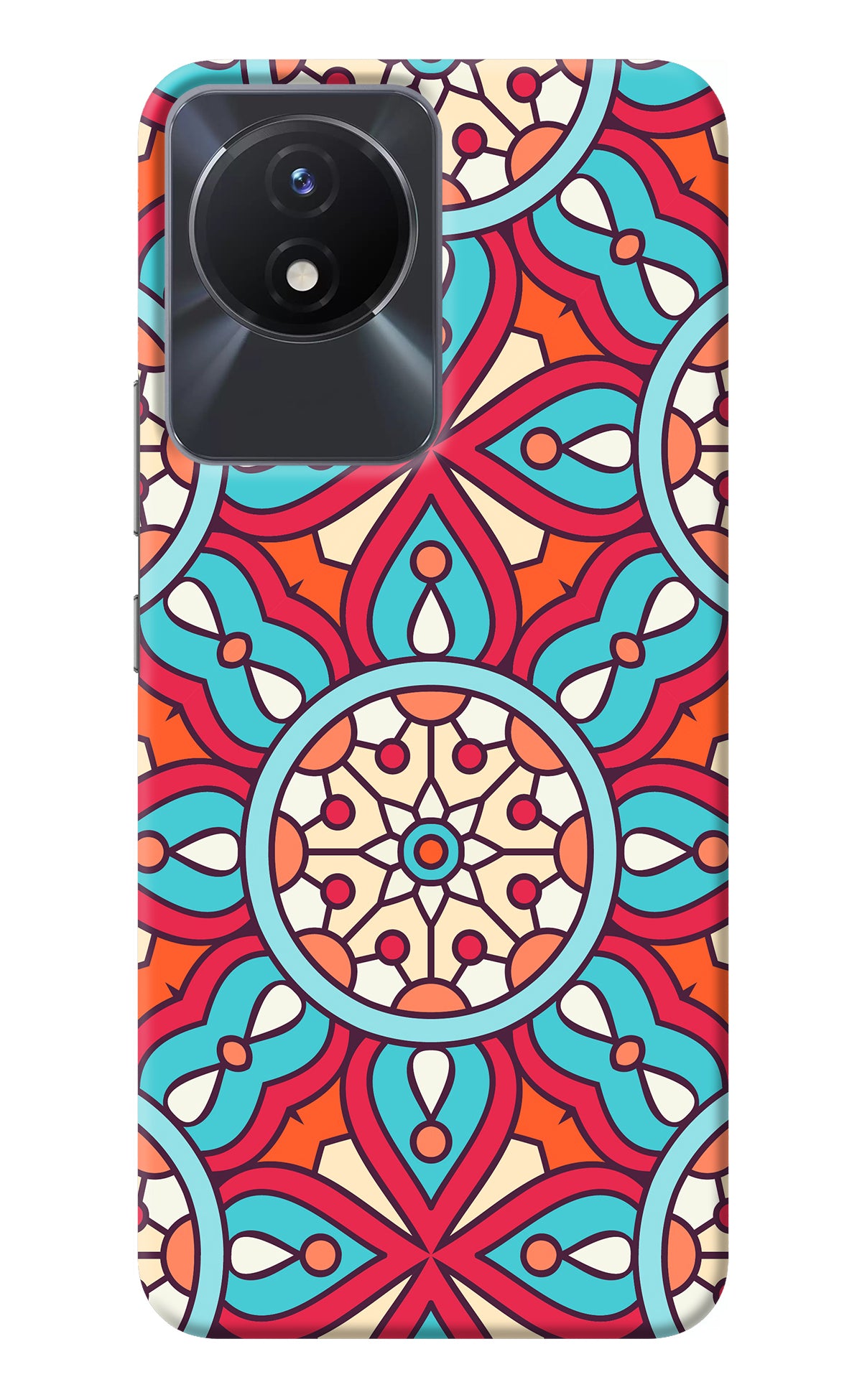 Mandala Geometric Vivo Y02/Y02T Back Cover