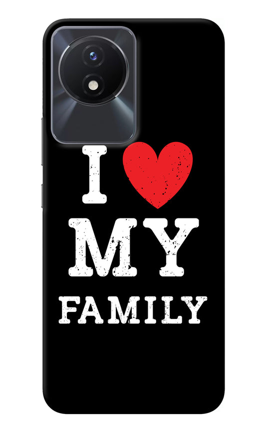 I Love My Family Vivo Y02/Y02T Back Cover