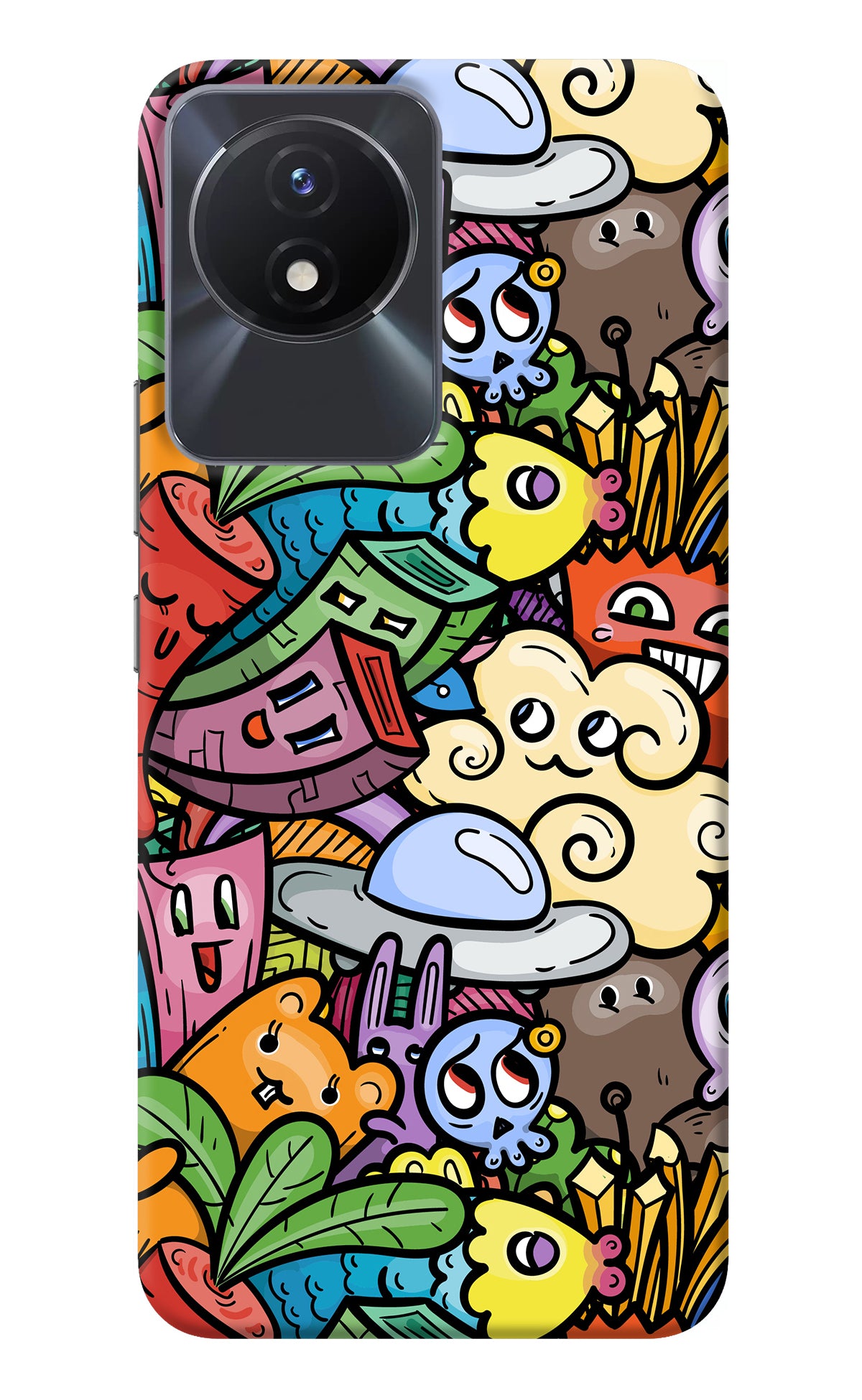 Veggie Doodle Vivo Y02/Y02T Back Cover