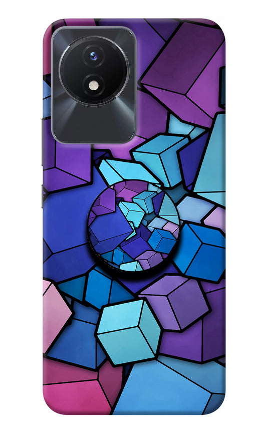 Cubic Abstract Vivo Y02/Y02T Pop Case