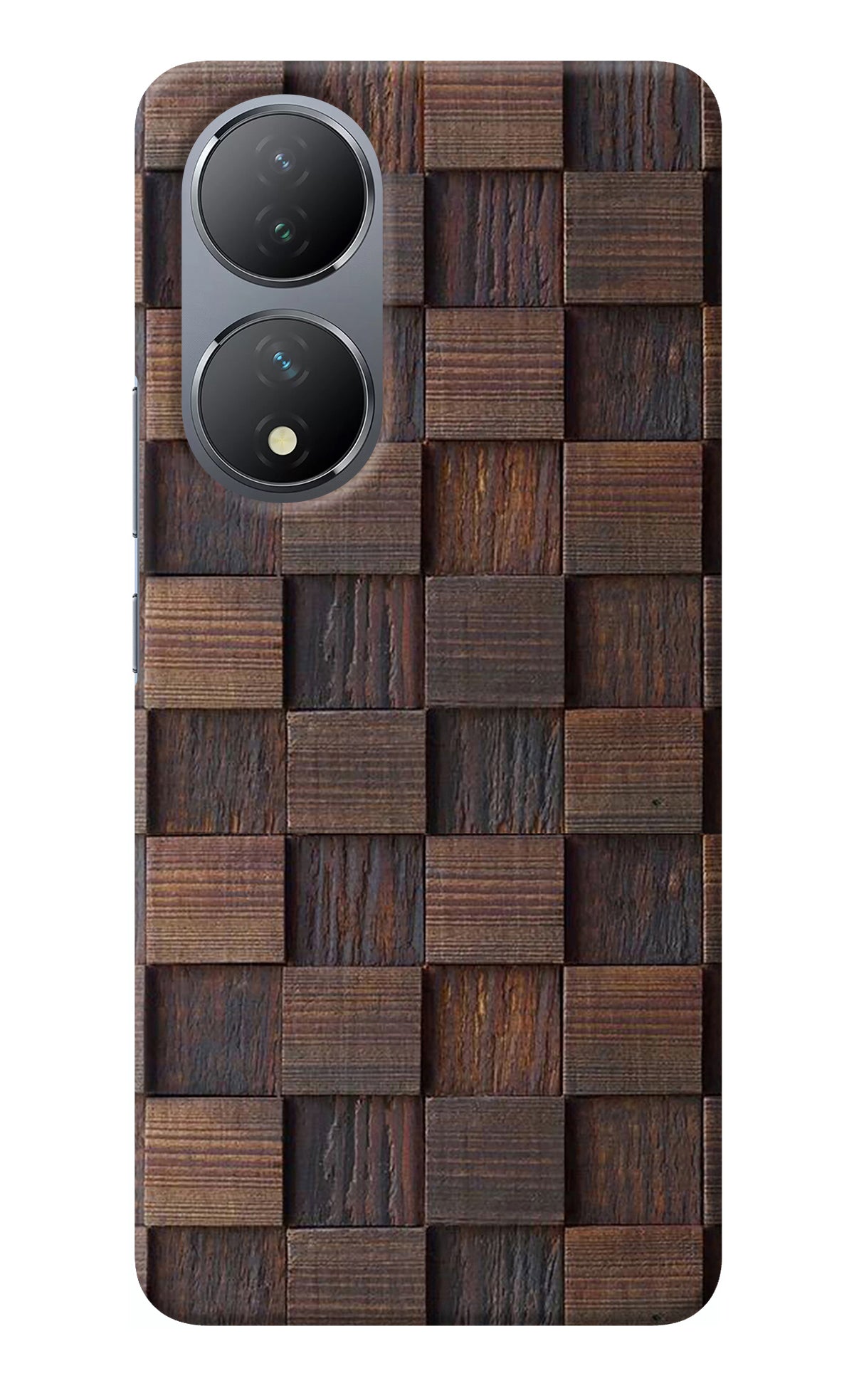 Wooden Cube Design Vivo Y100 Back Cover