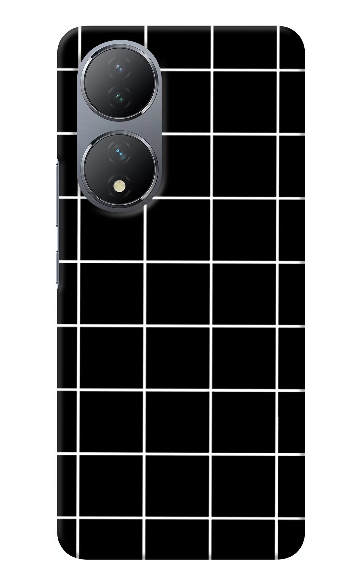 White Grid Vivo Y100 Back Cover