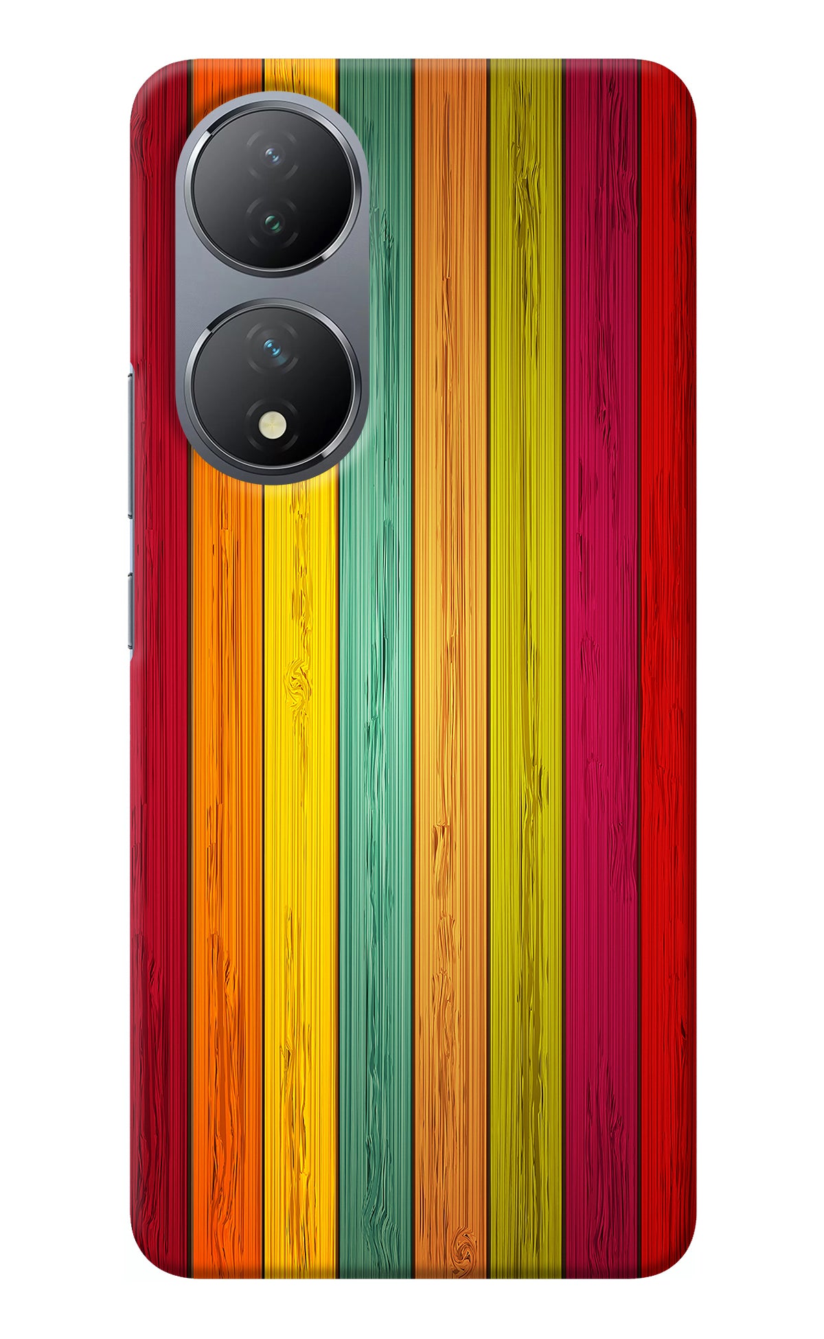 Multicolor Wooden Vivo Y100 Back Cover