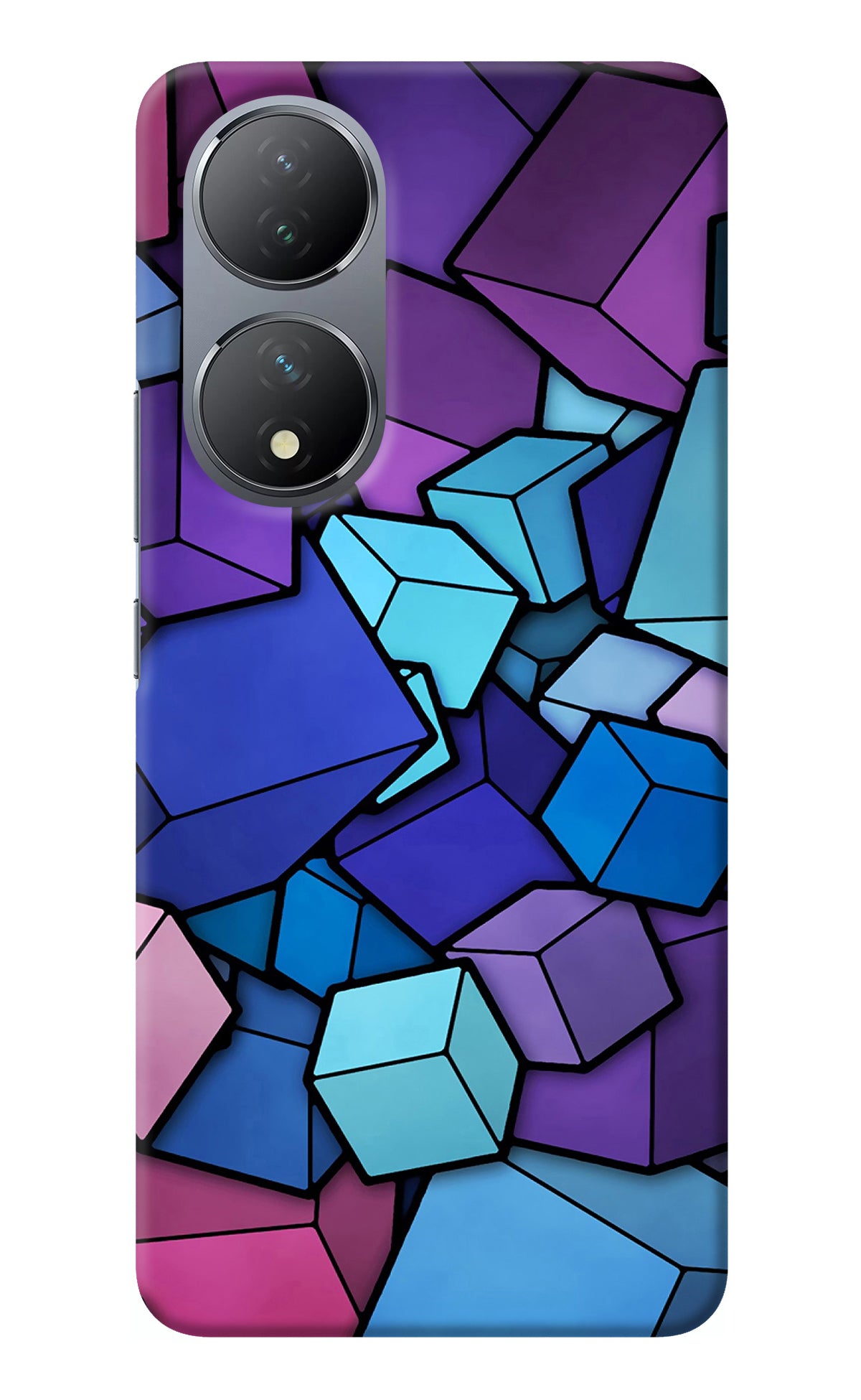 Cubic Abstract Vivo Y100 Back Cover