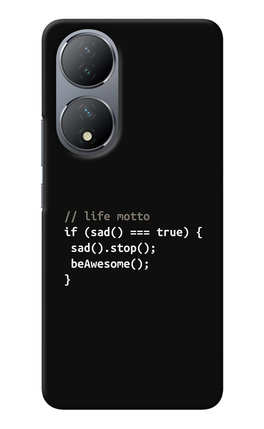 Life Motto Code Vivo Y100 Back Cover