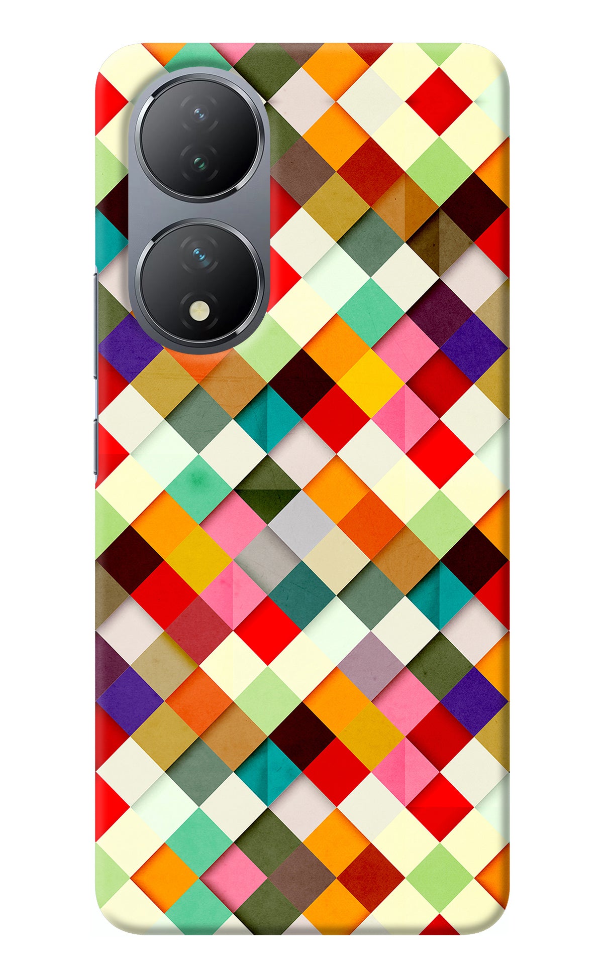 Geometric Abstract Colorful Vivo Y100 Back Cover