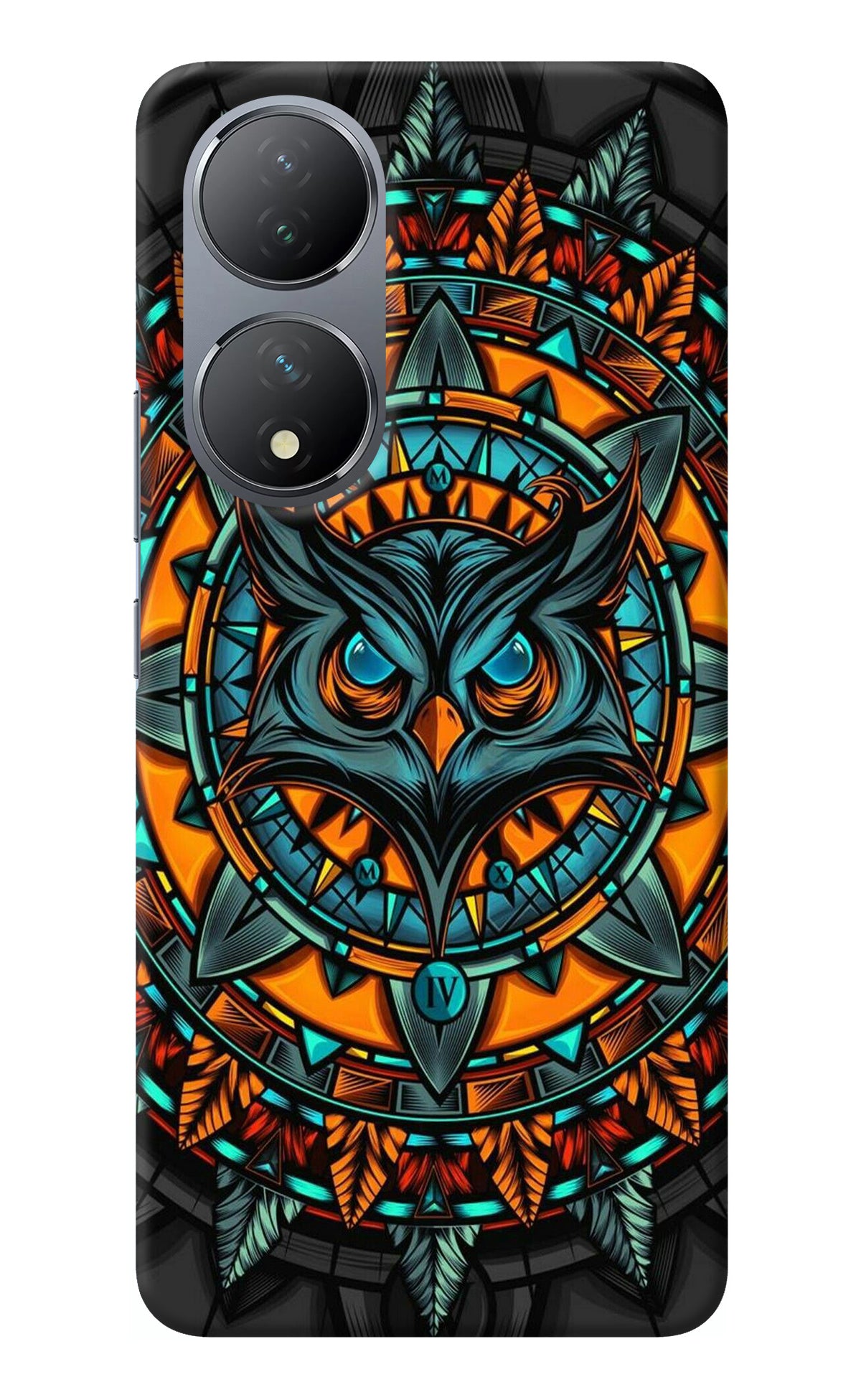 Angry Owl Art Vivo Y100 Back Cover