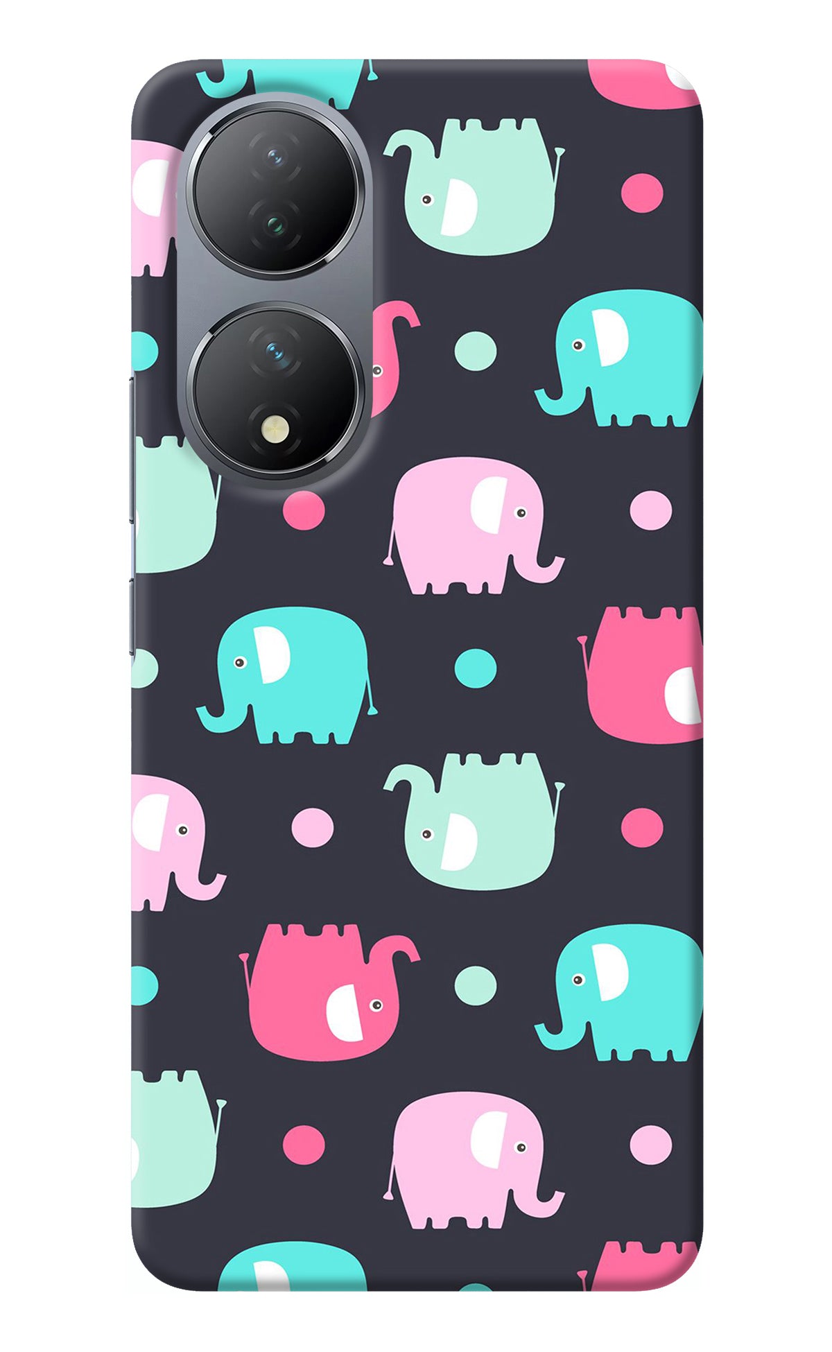 Elephants Vivo Y100 Back Cover