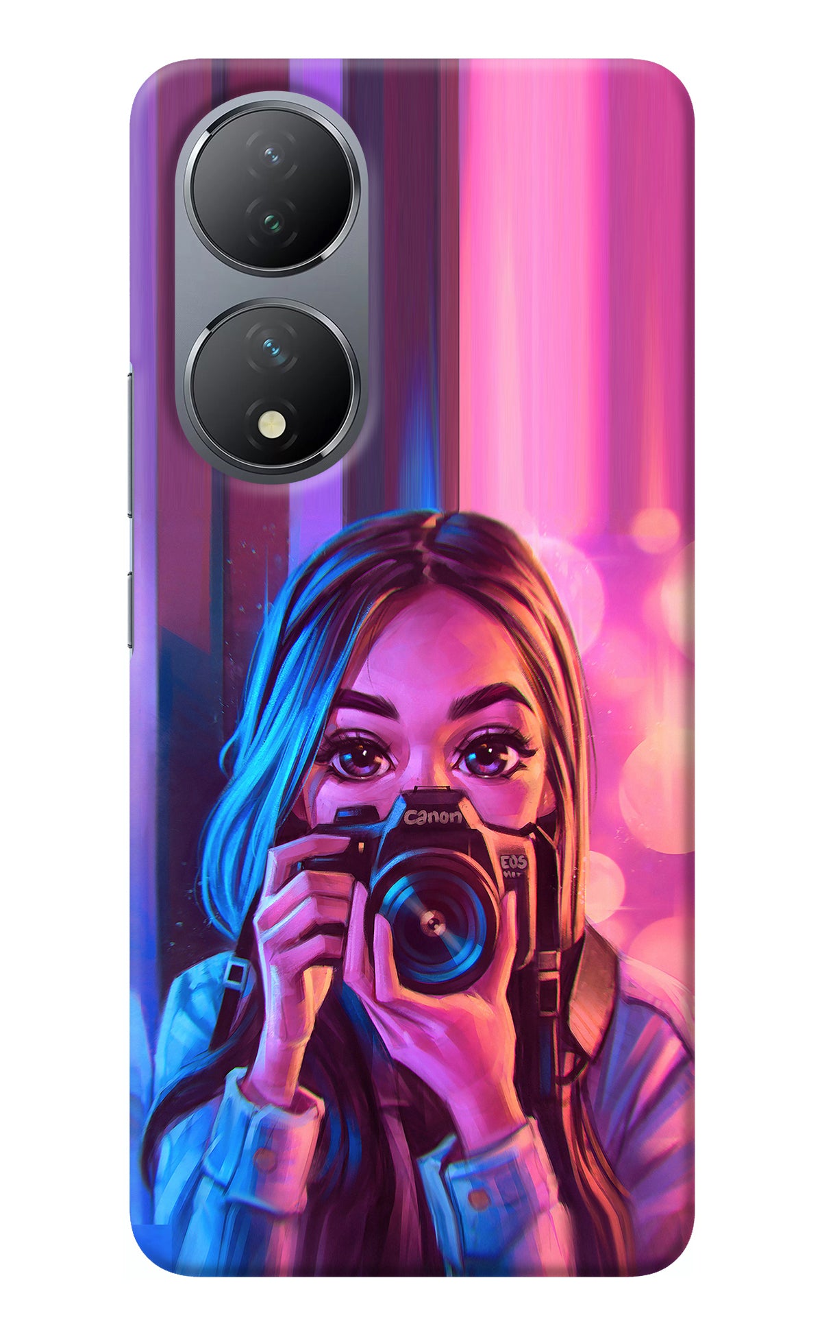 Girl Photographer Vivo Y100 Back Cover