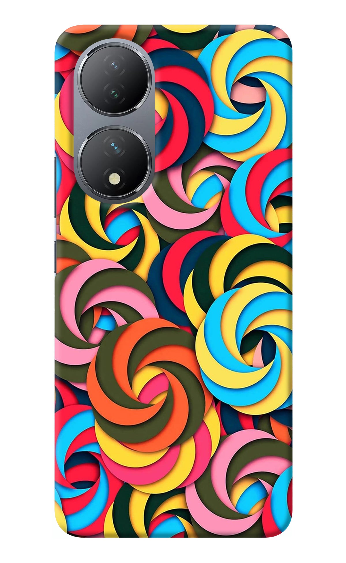 Spiral Pattern Vivo Y100 Back Cover