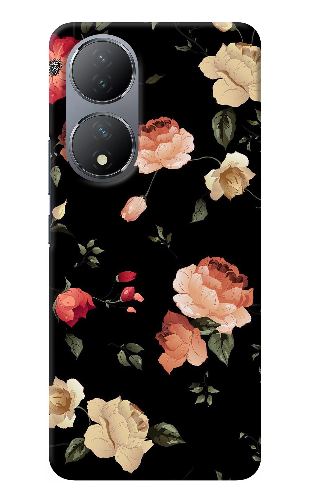 Flowers Vivo Y100 Back Cover