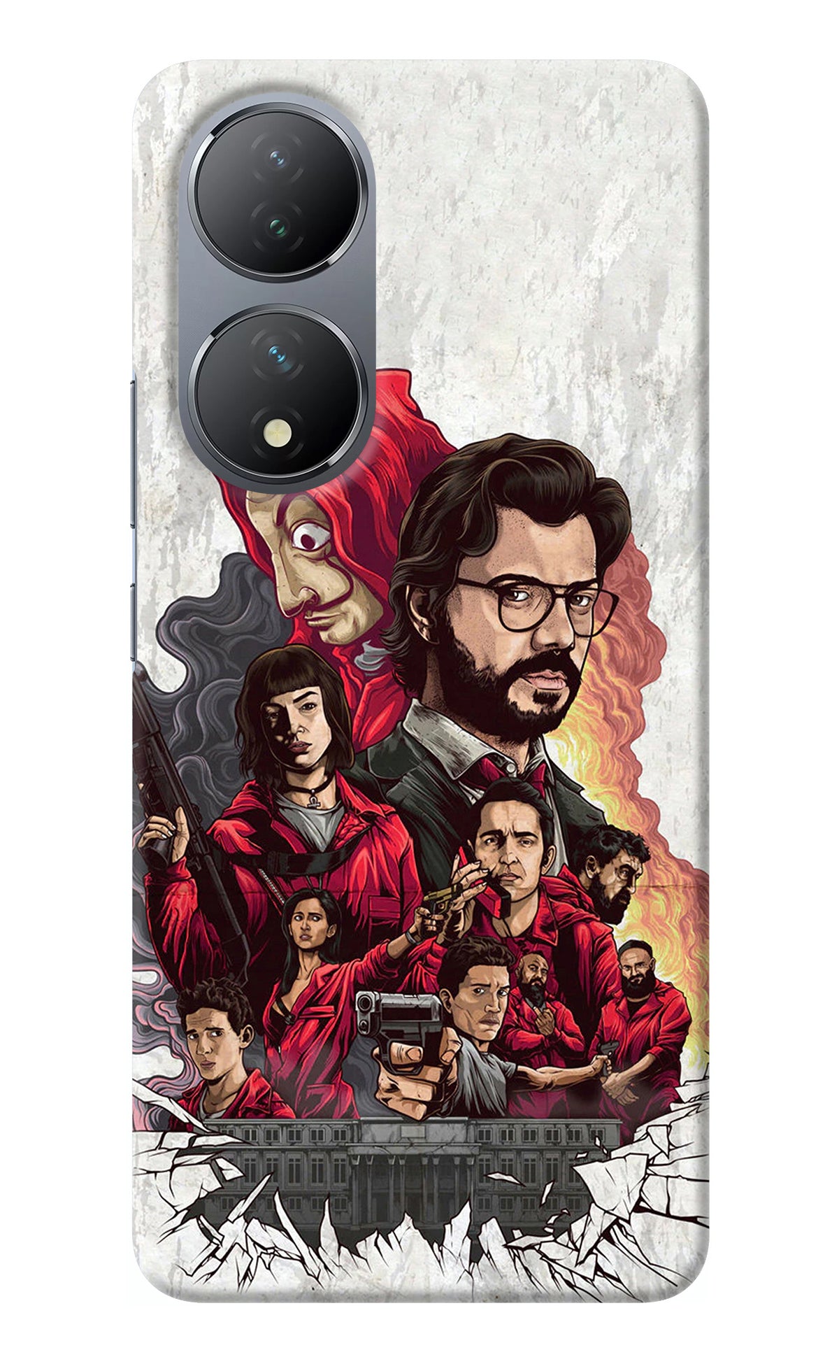 Money Heist Artwork Vivo Y100 Back Cover