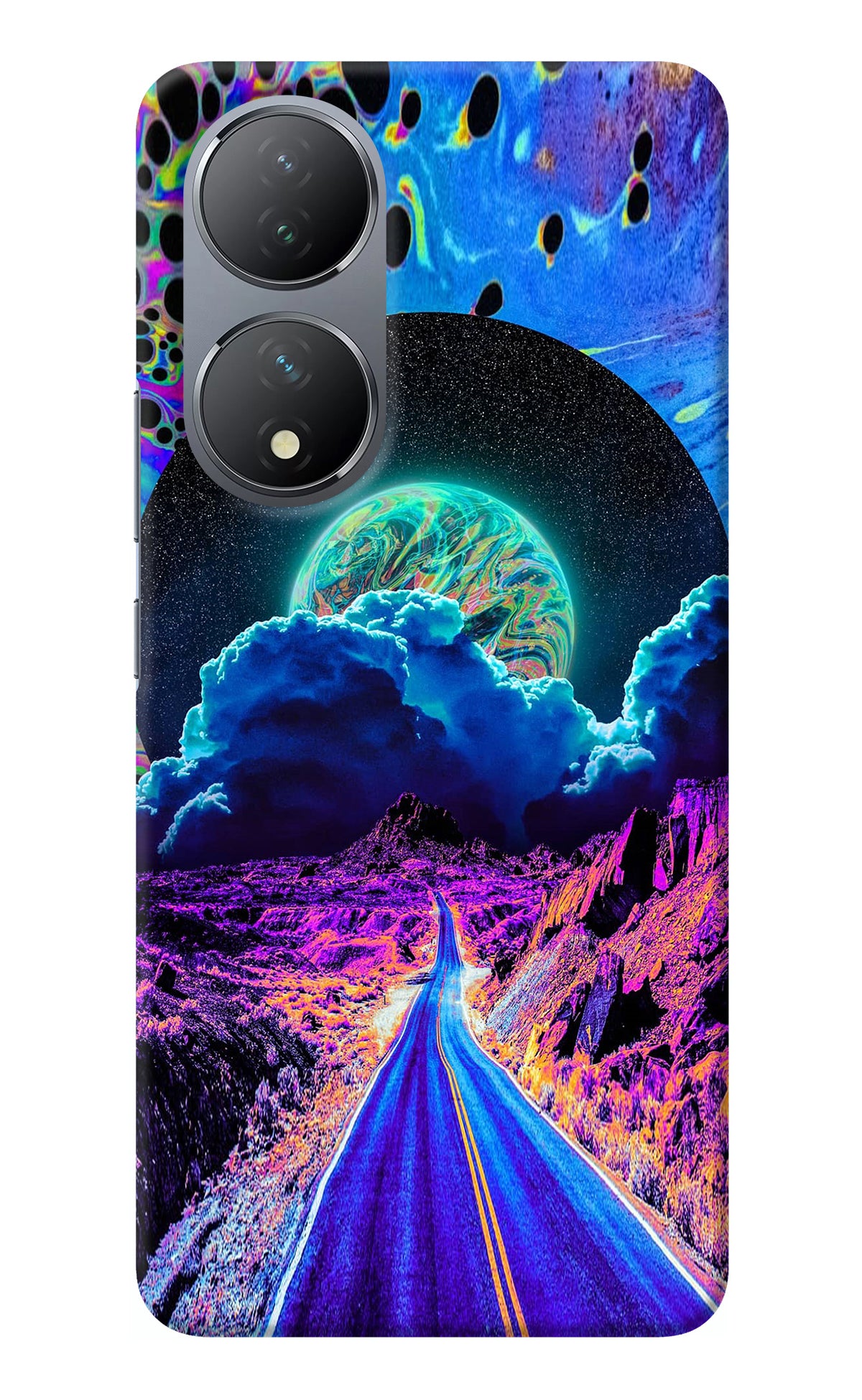 Psychedelic Painting Vivo Y100 Back Cover