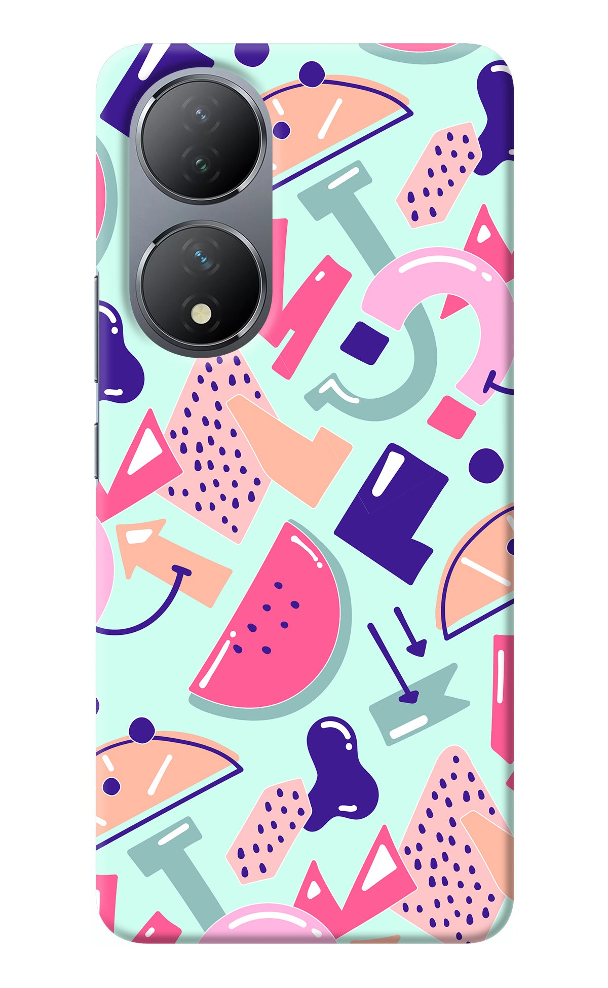 Doodle Pattern Vivo Y100 Back Cover