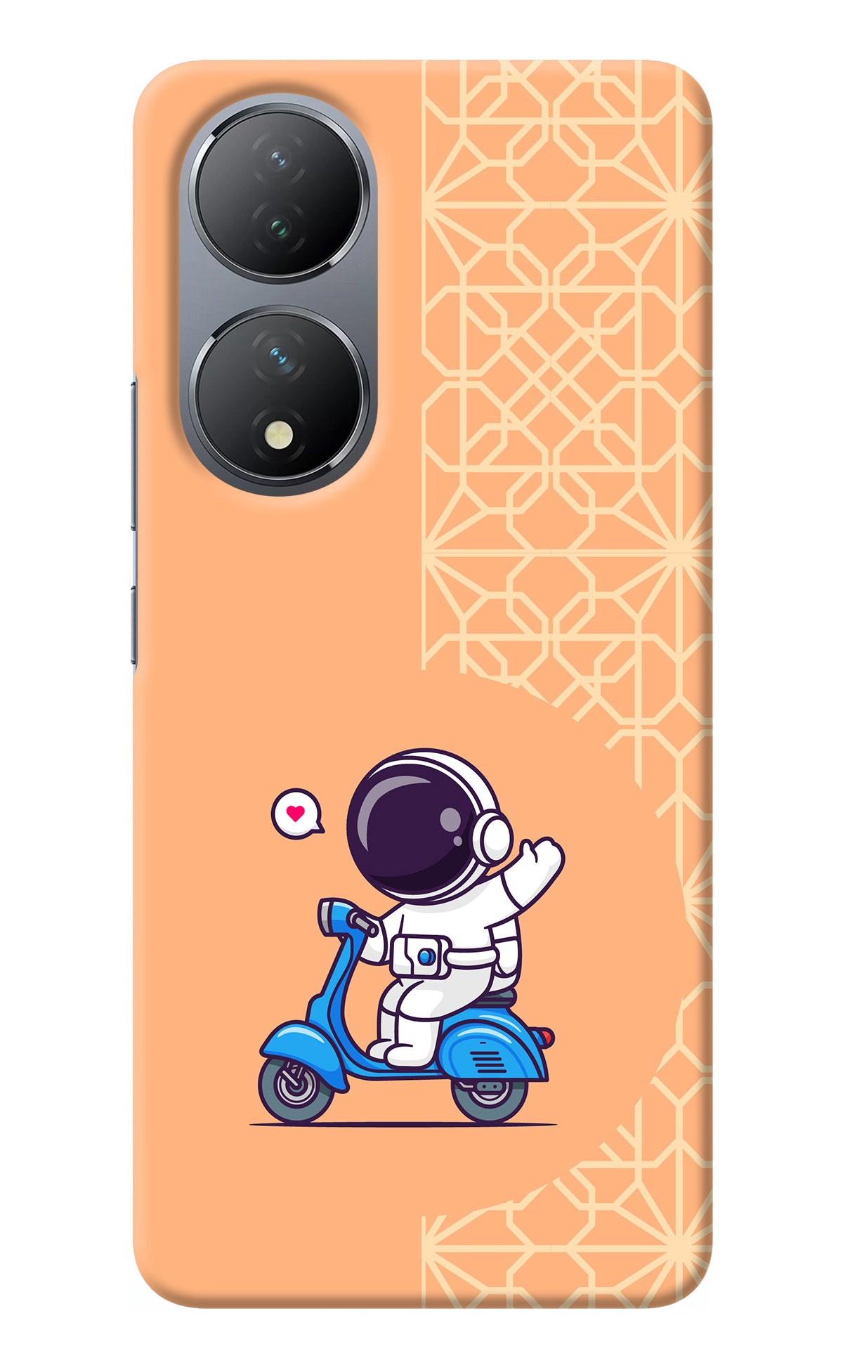 Cute Astronaut Riding Vivo Y100 Back Cover