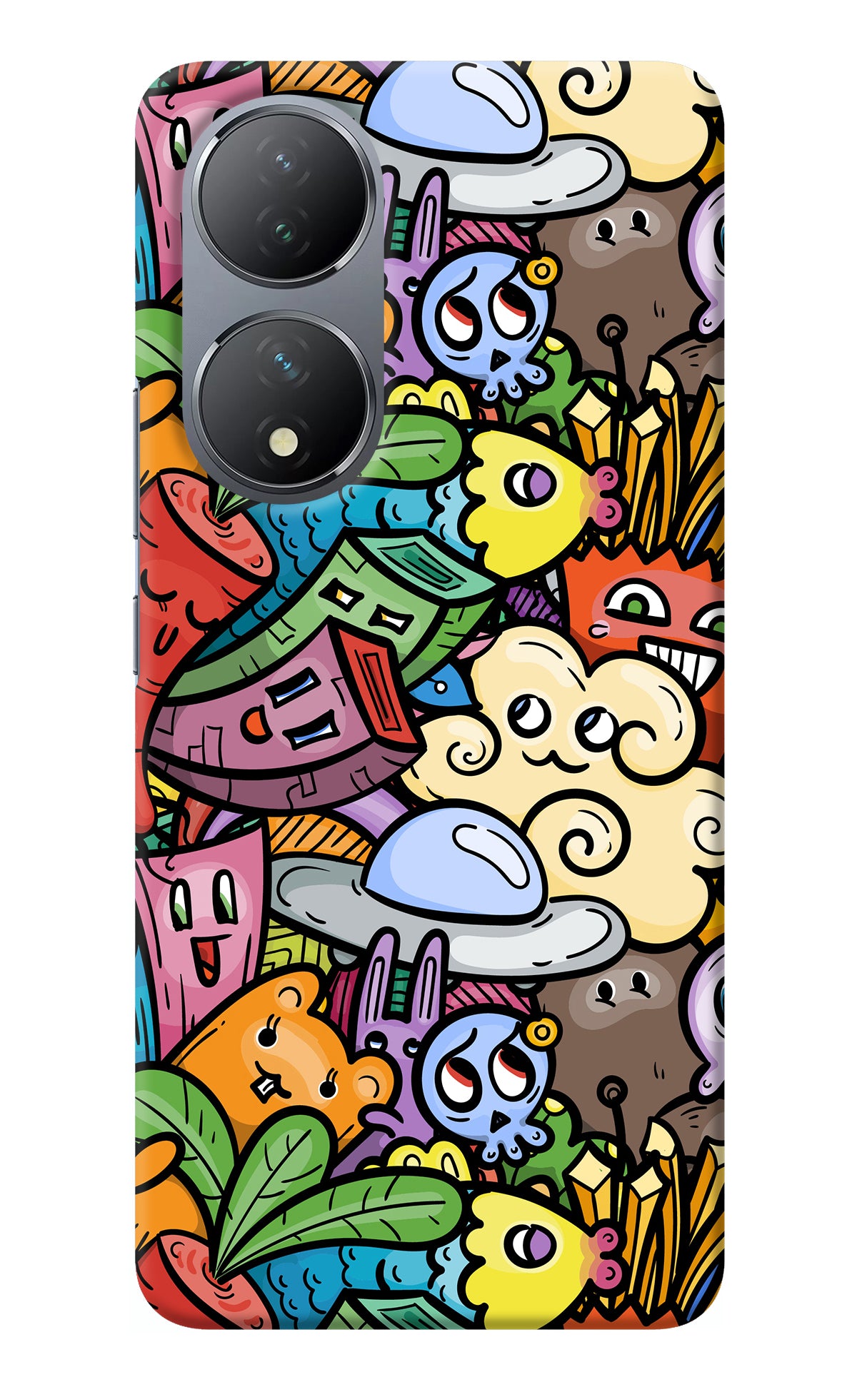 Veggie Doodle Vivo Y100 Back Cover